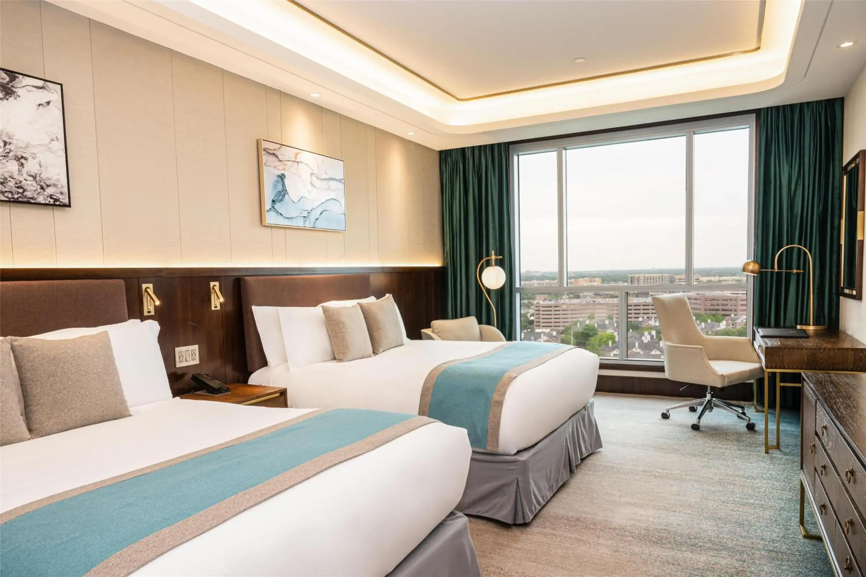 Bed in Blossom Hotel Houston, Curio Collection by Hilton Bed in Blossom Hotel Houston, Curio Collection by Hilton