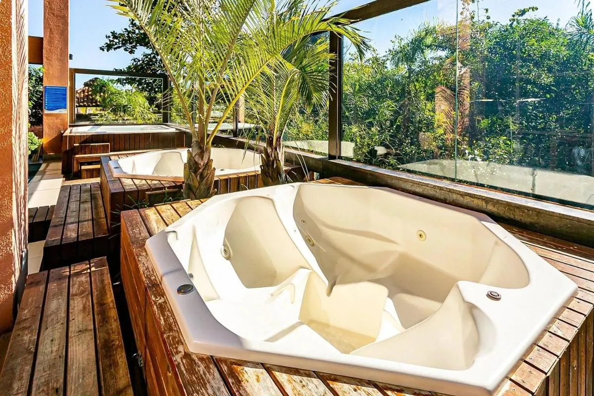 Hot Tub in Studio à beira mar - Hotel Jurerê Beach Village