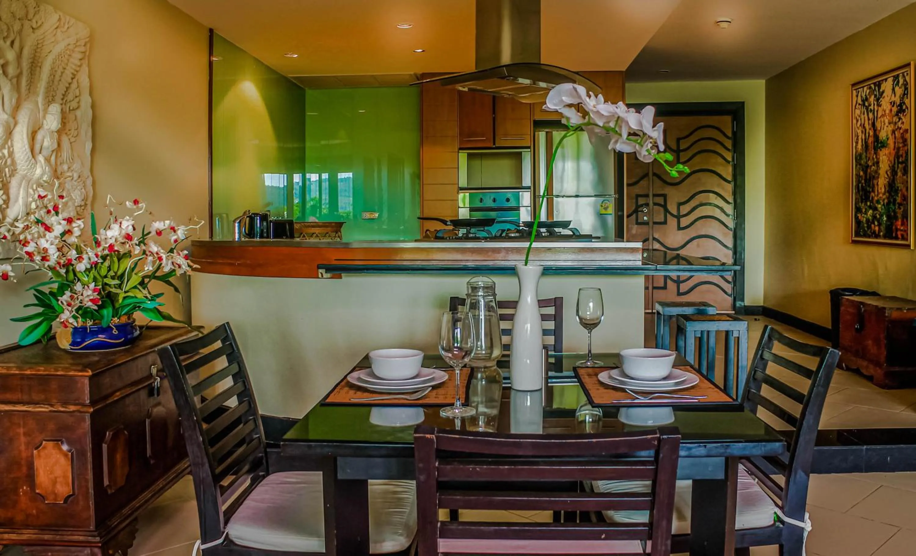 Kitchen or kitchenette in Kata Beach Aspasia Boutique Apartment