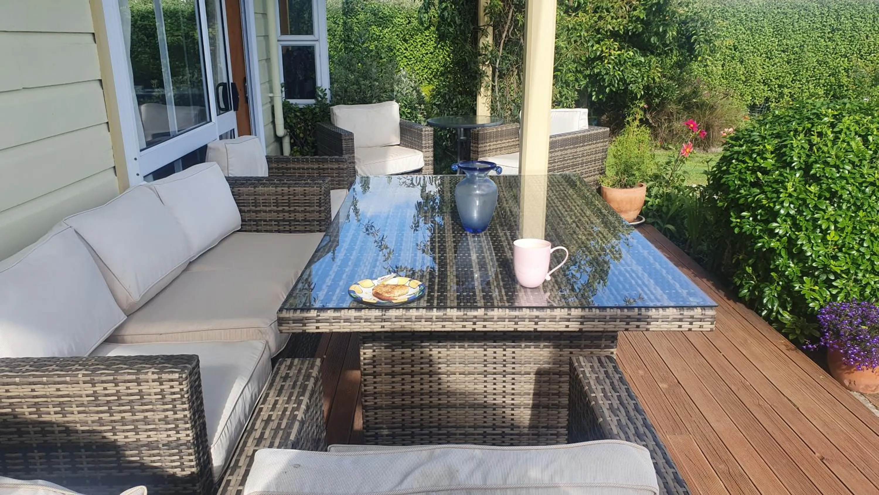 Patio in Century House B & B flatlette