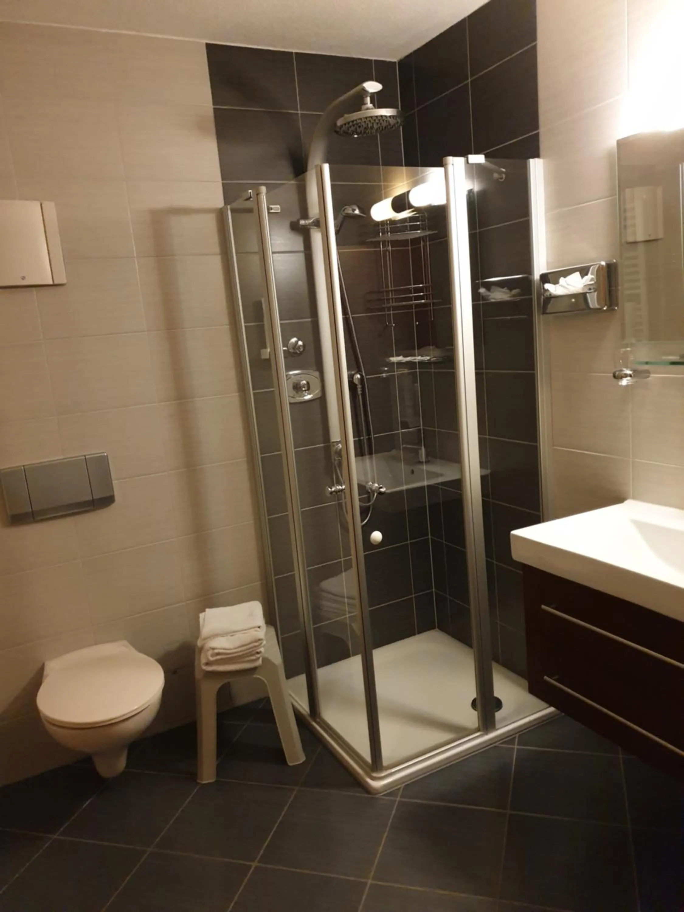 Shower in Berghotel Drei Brüder Höhe