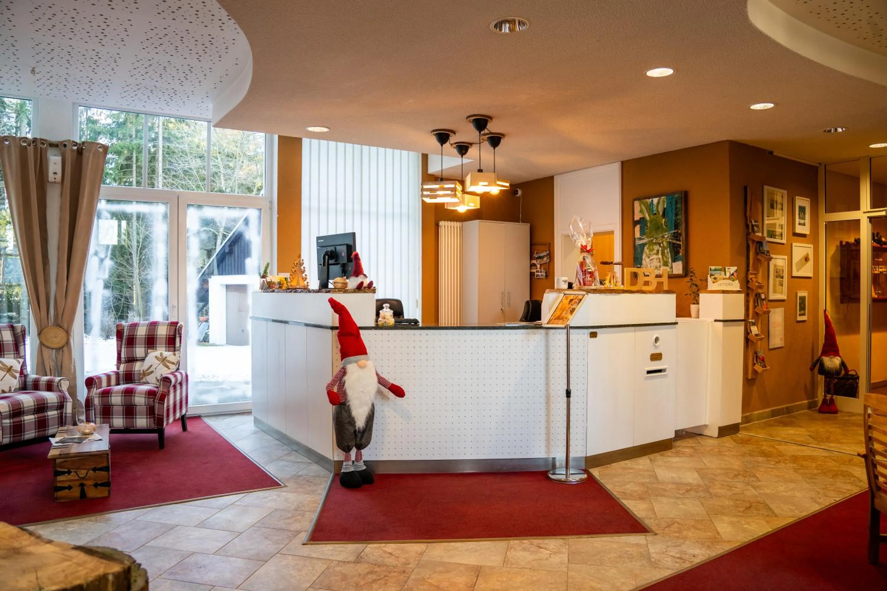 Lobby or reception in Berghotel Drei Brüder Höhe