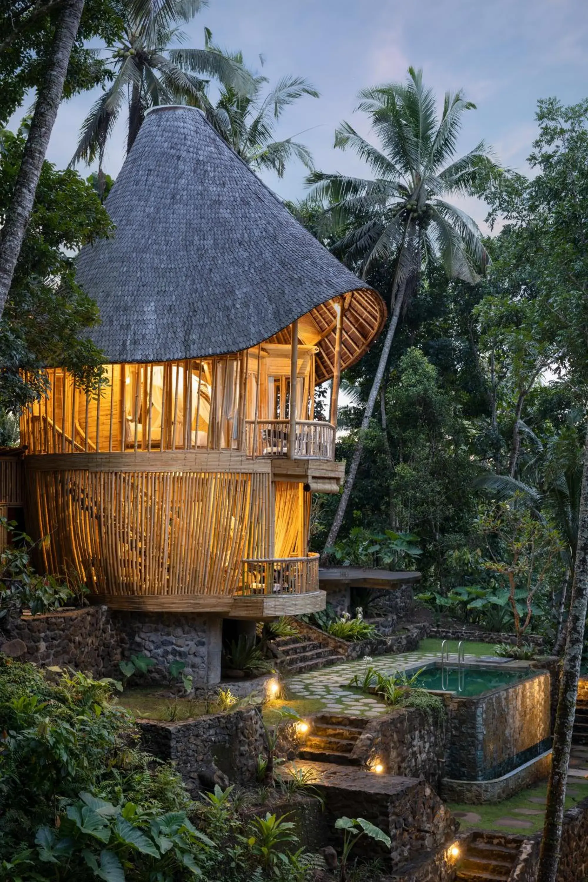One Bedroom Riverfront Bamboo Villa with Pool in Asep Gumi Retreat - Soul of Nature in Tabanan One Bedroom Riverfront Bamboo Villa with Pool in Asep Gumi Retreat - Soul of Nature in Tabanan