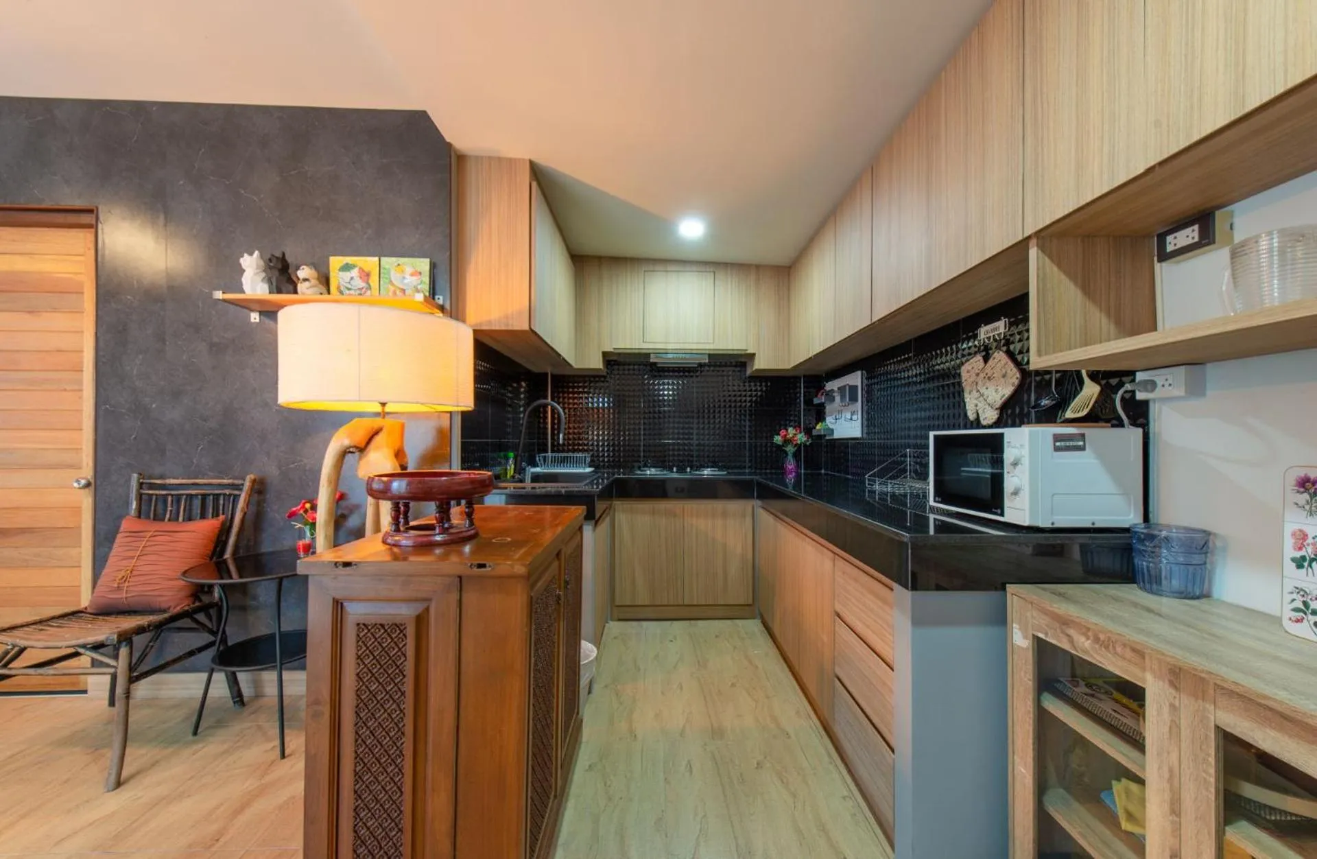 Kitchen or kitchenette in Areya Villa