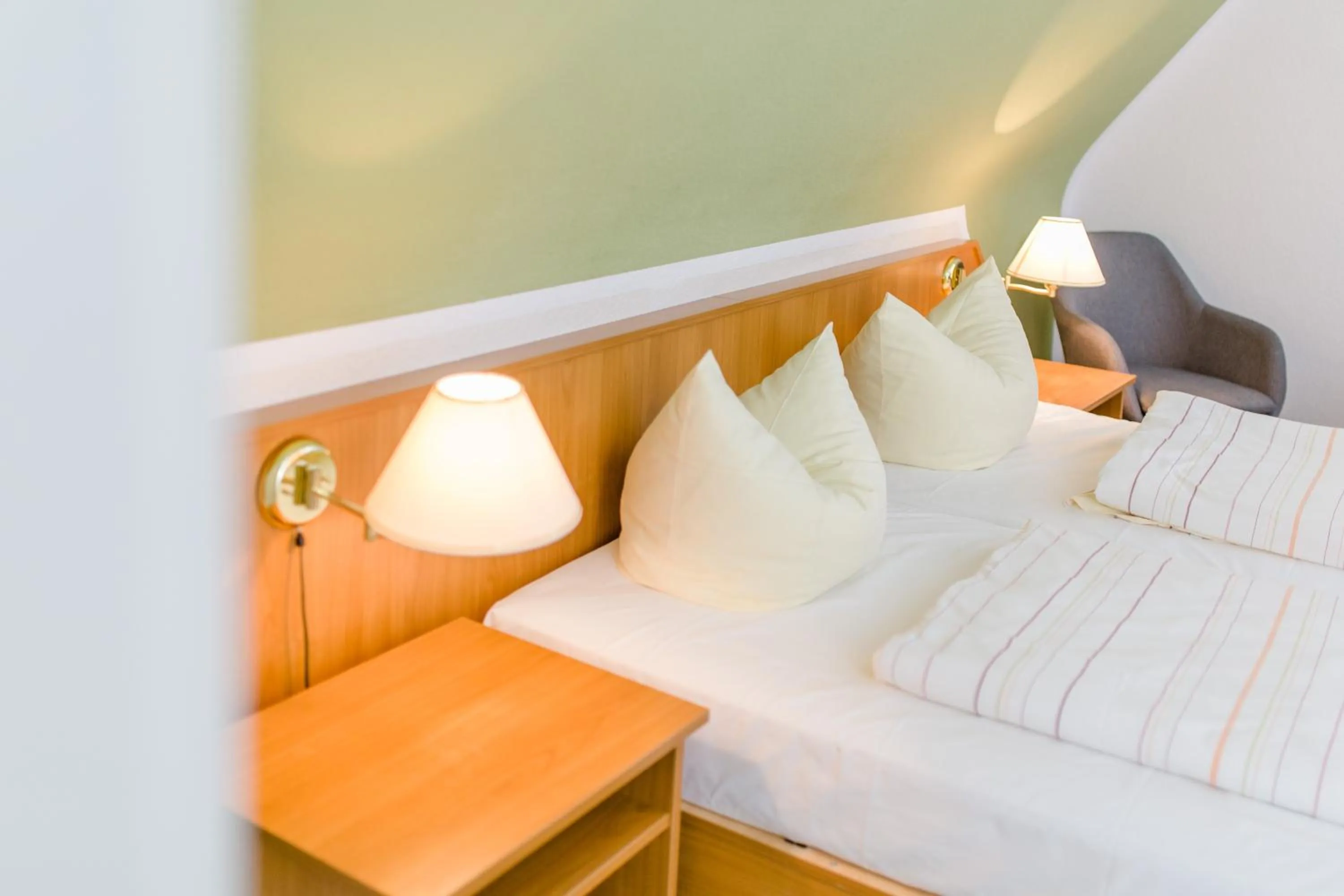 Bed in Akzent Hotel Zur Grünen Eiche