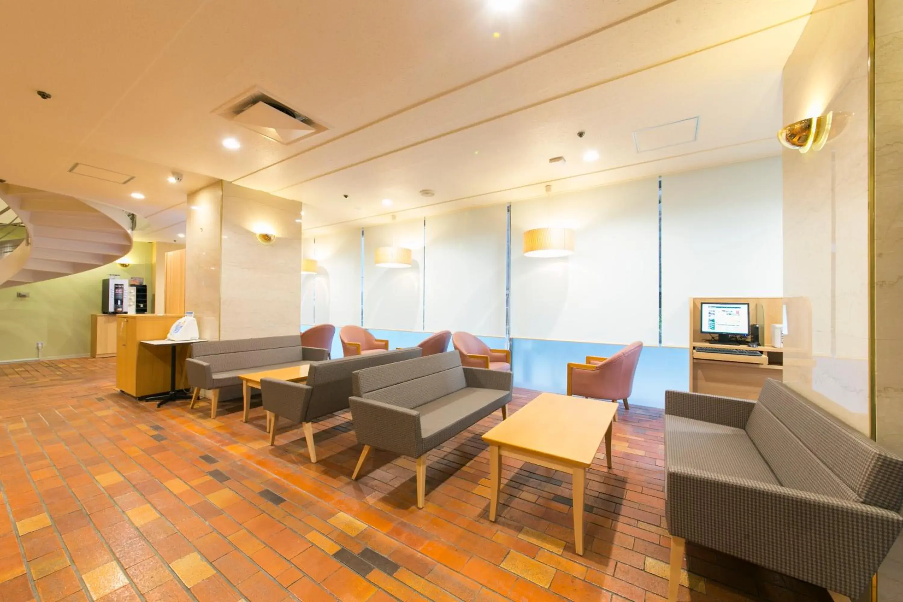 Lobby or reception in Hotel S-Plus Hiroshima Peace Park Lobby or reception in Hotel S-Plus Hiroshima Peace Park