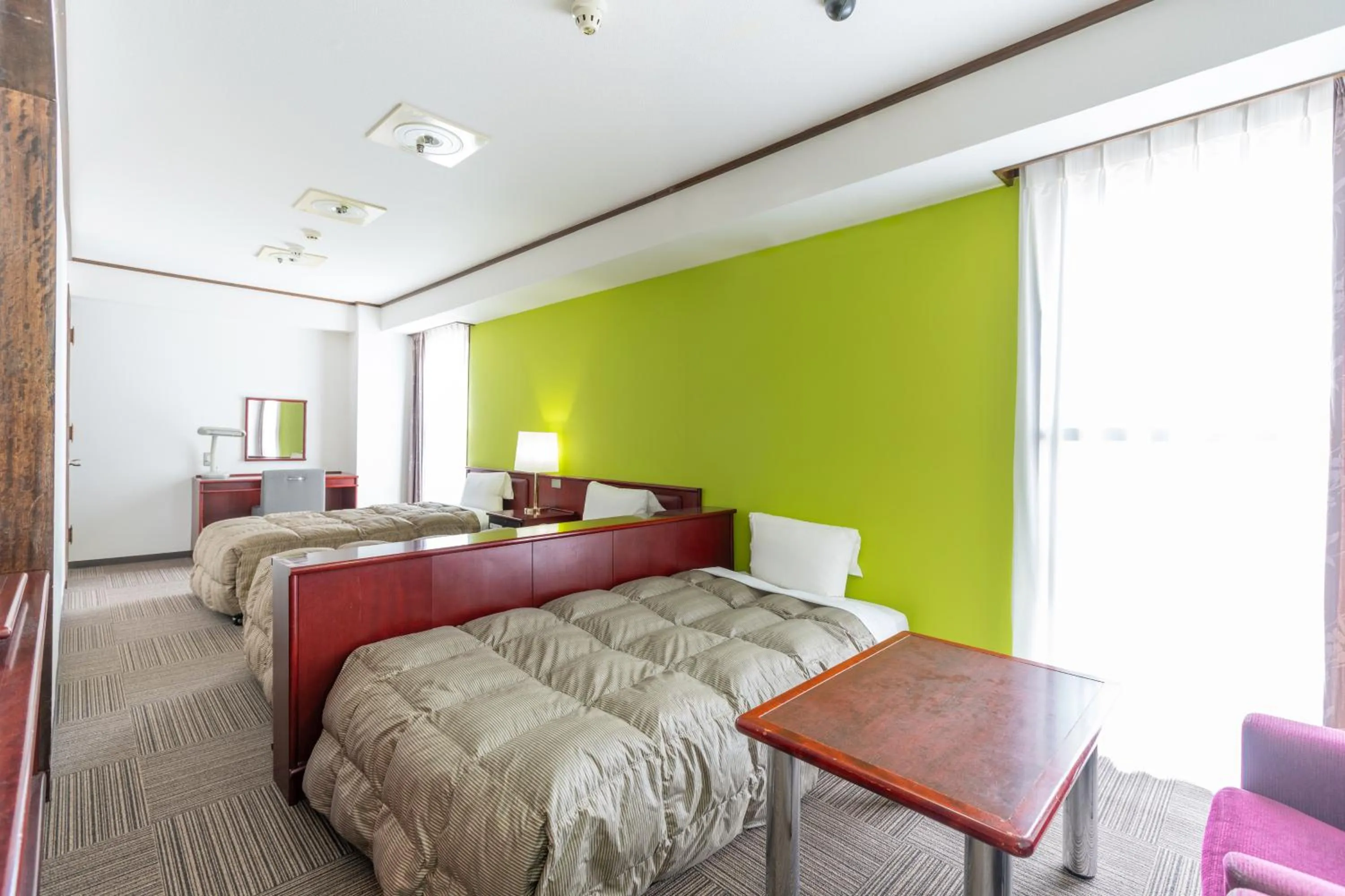 Photo of the whole room, Bed in Hotel S-Plus Hiroshima Peace Park