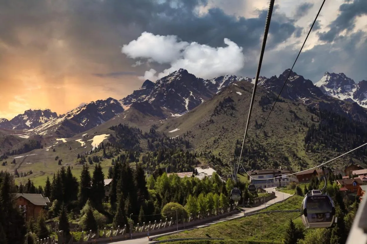 Mountain view in Tenir Eco Hotel, Shymbulak Mountain Resort