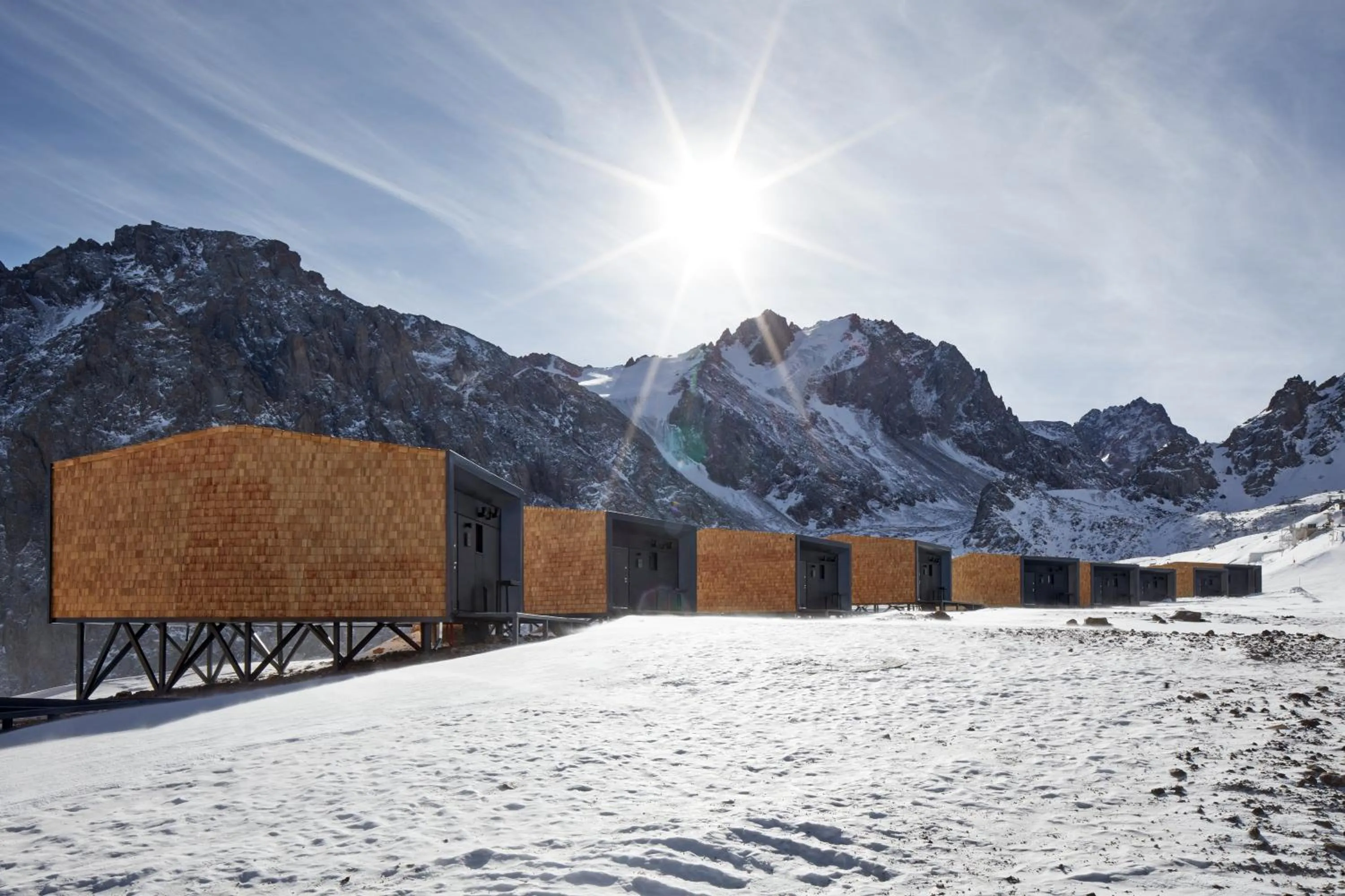 Property building in Tenir Eco Hotel, Shymbulak Mountain Resort