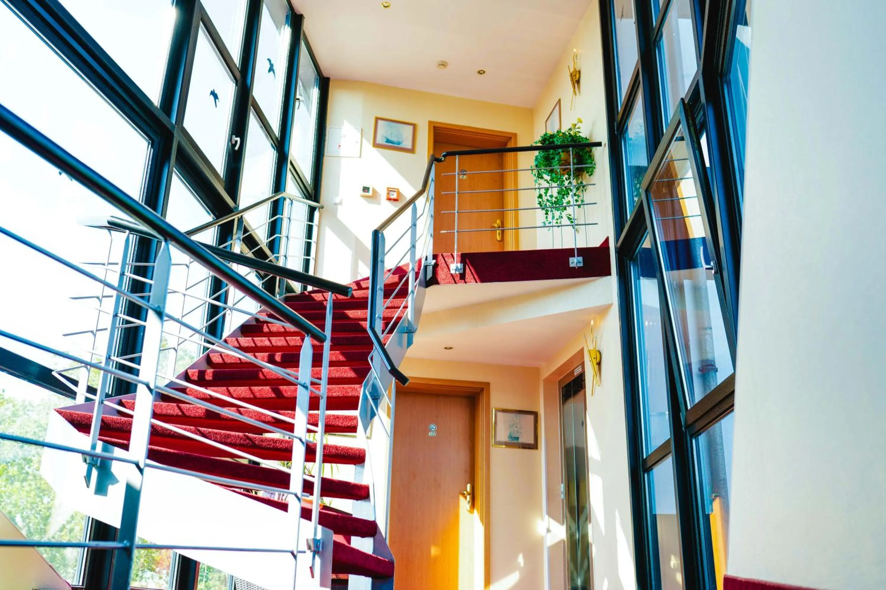 View (from property/room), Bed in Fährhaus Farge Bremen