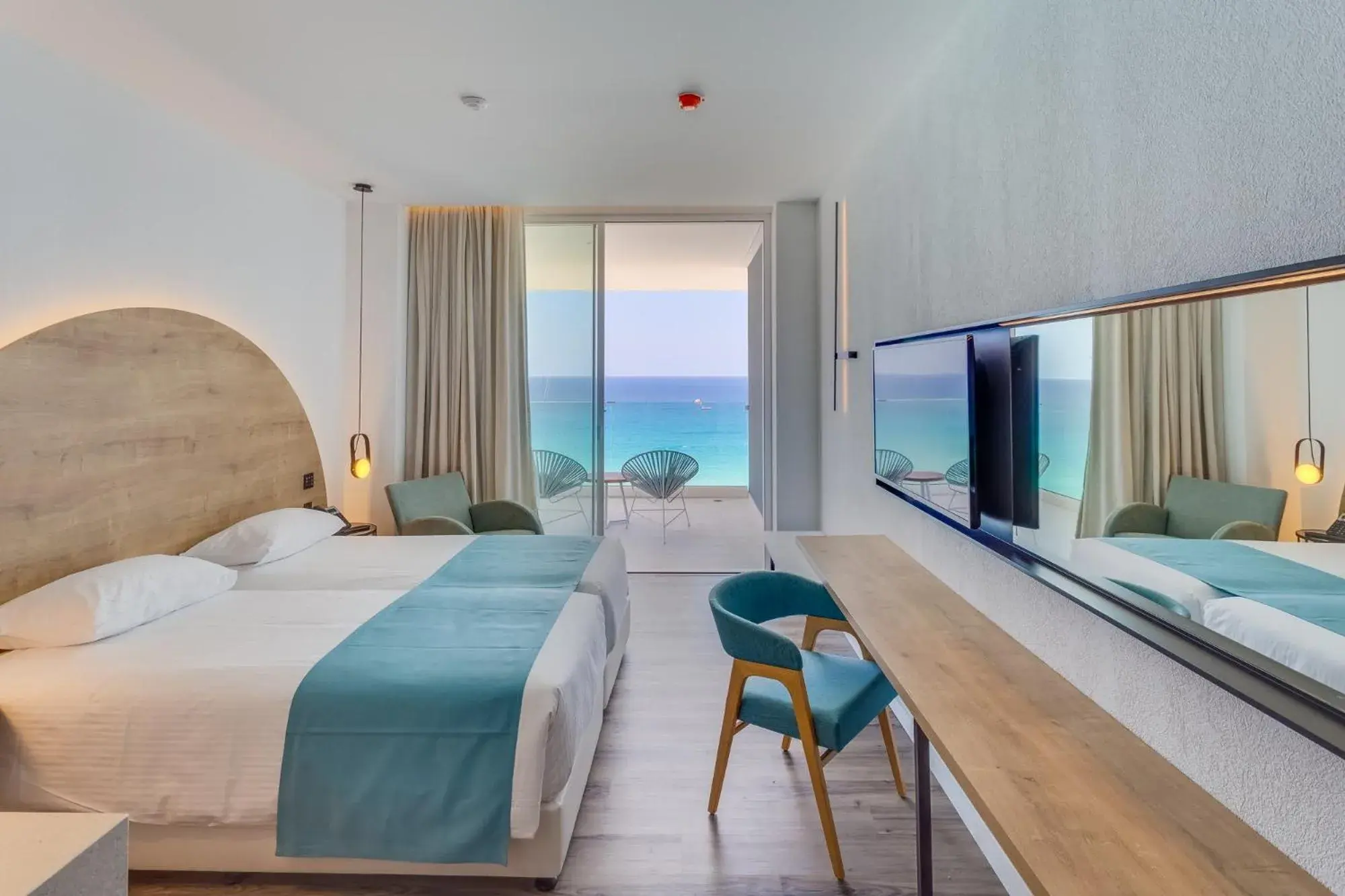 View (from property/room), Bed in Flamingo Paradise Beach Hotel - Adults Only View (from property/room), Bed in Flamingo Paradise Beach Hotel - Adults Only