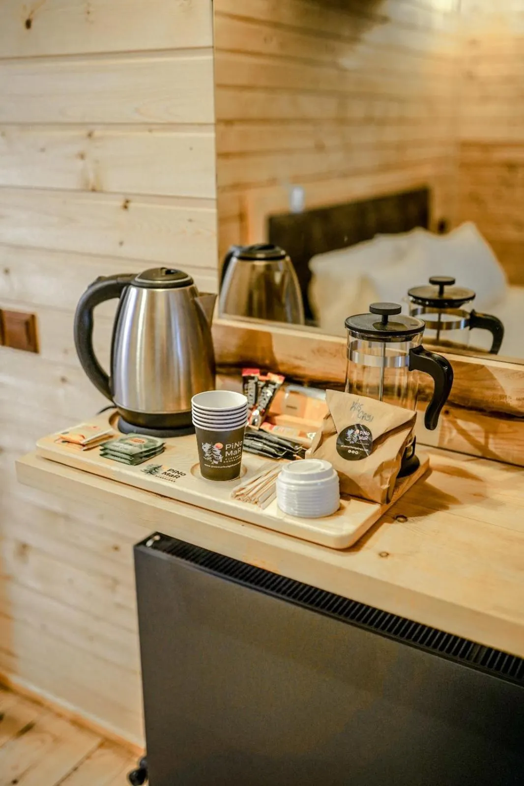 Coffee/tea facilities in Pino Mar Luxury Bungalows