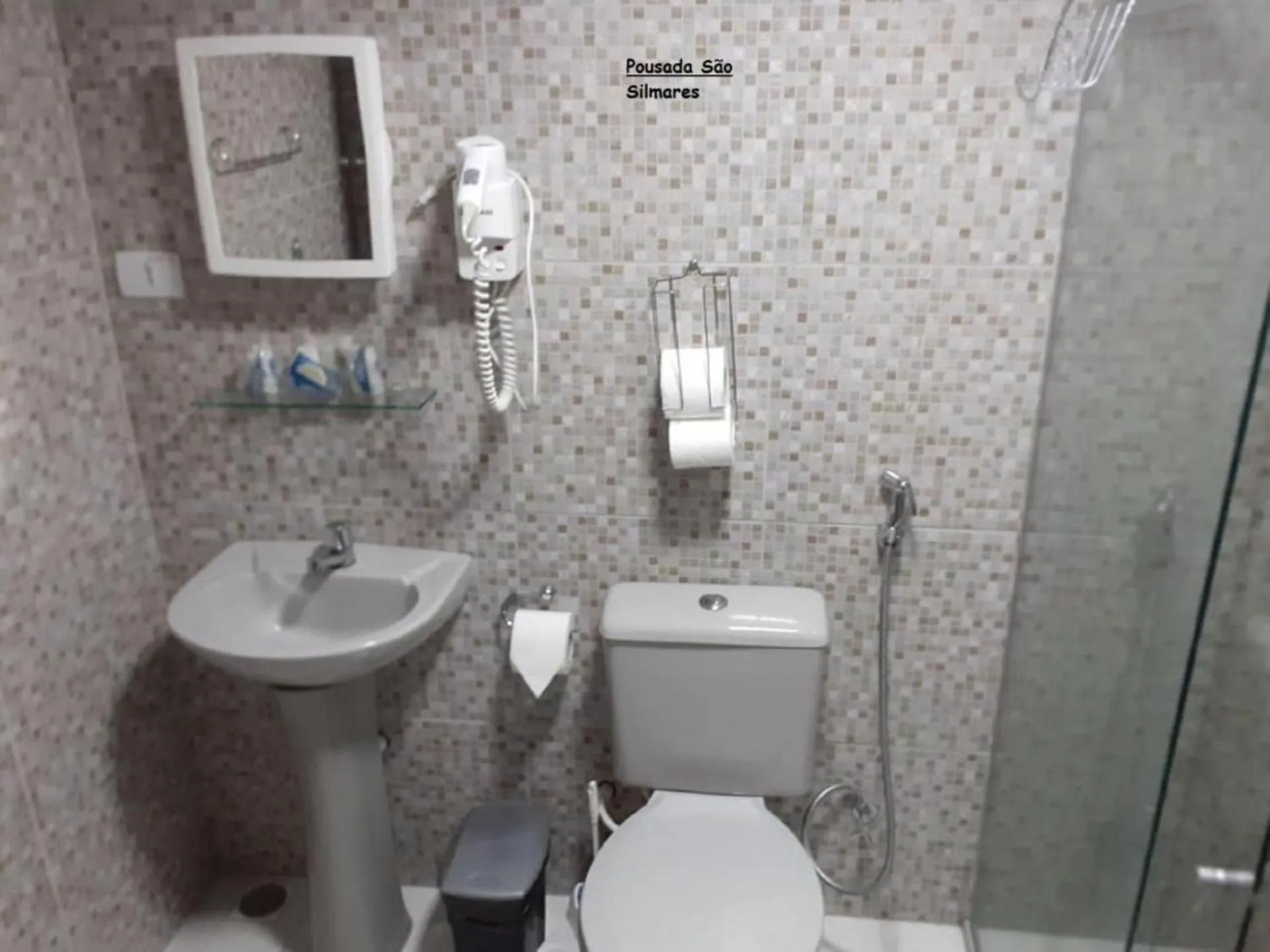 Bathroom in Pousada São Silmares