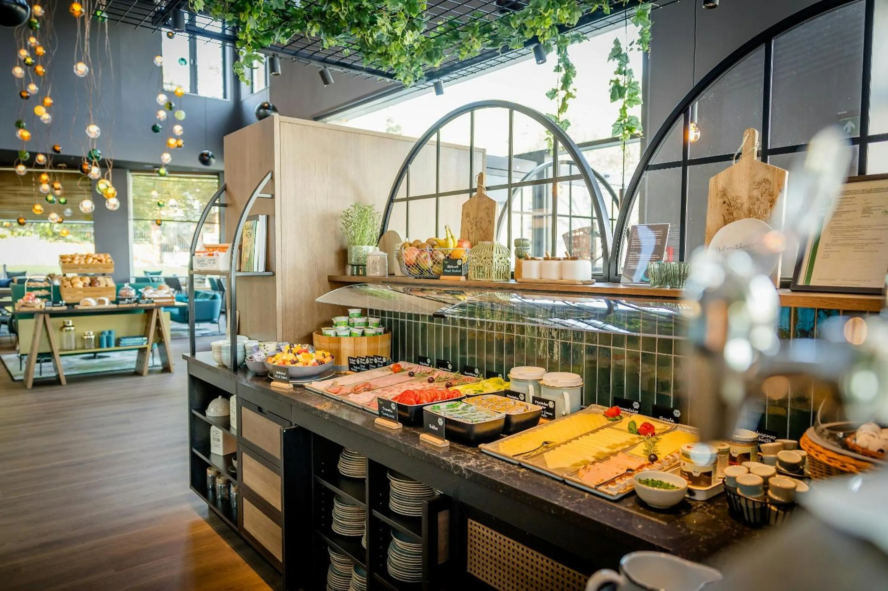 Buffet breakfast in Motel One Wiesbaden