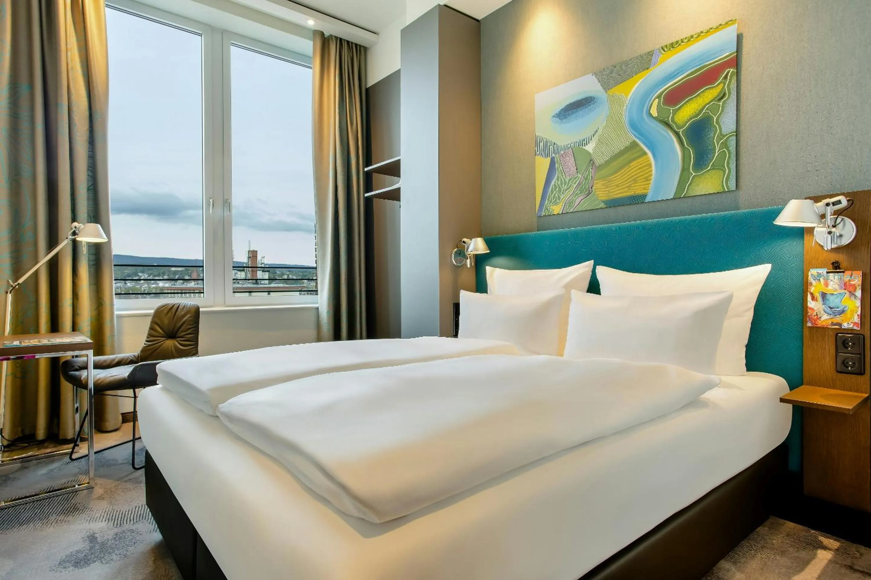 Bedroom, Bed in Motel One Wiesbaden