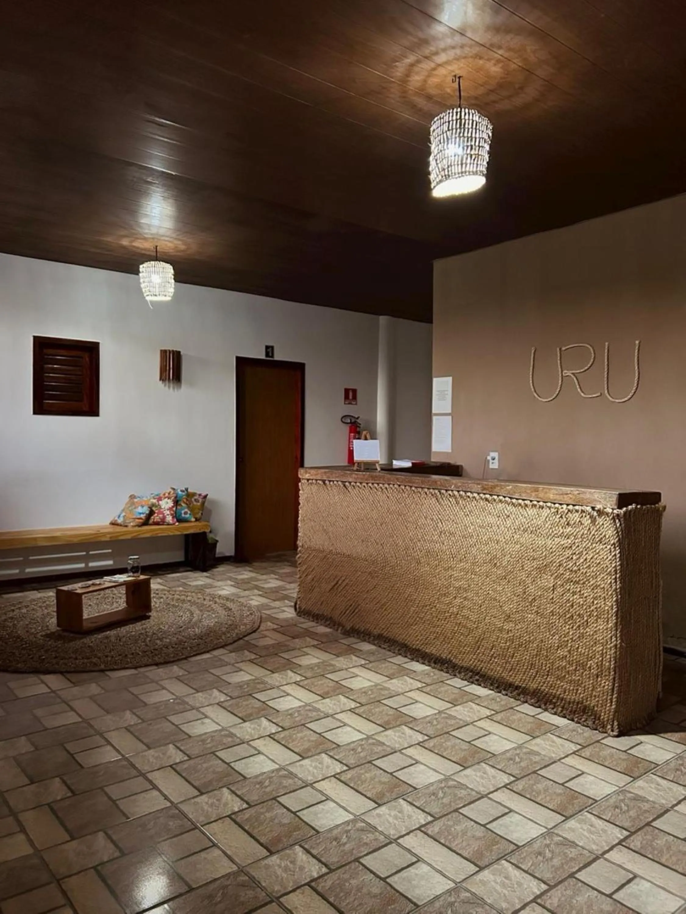 Lobby or reception in Uru Pousada