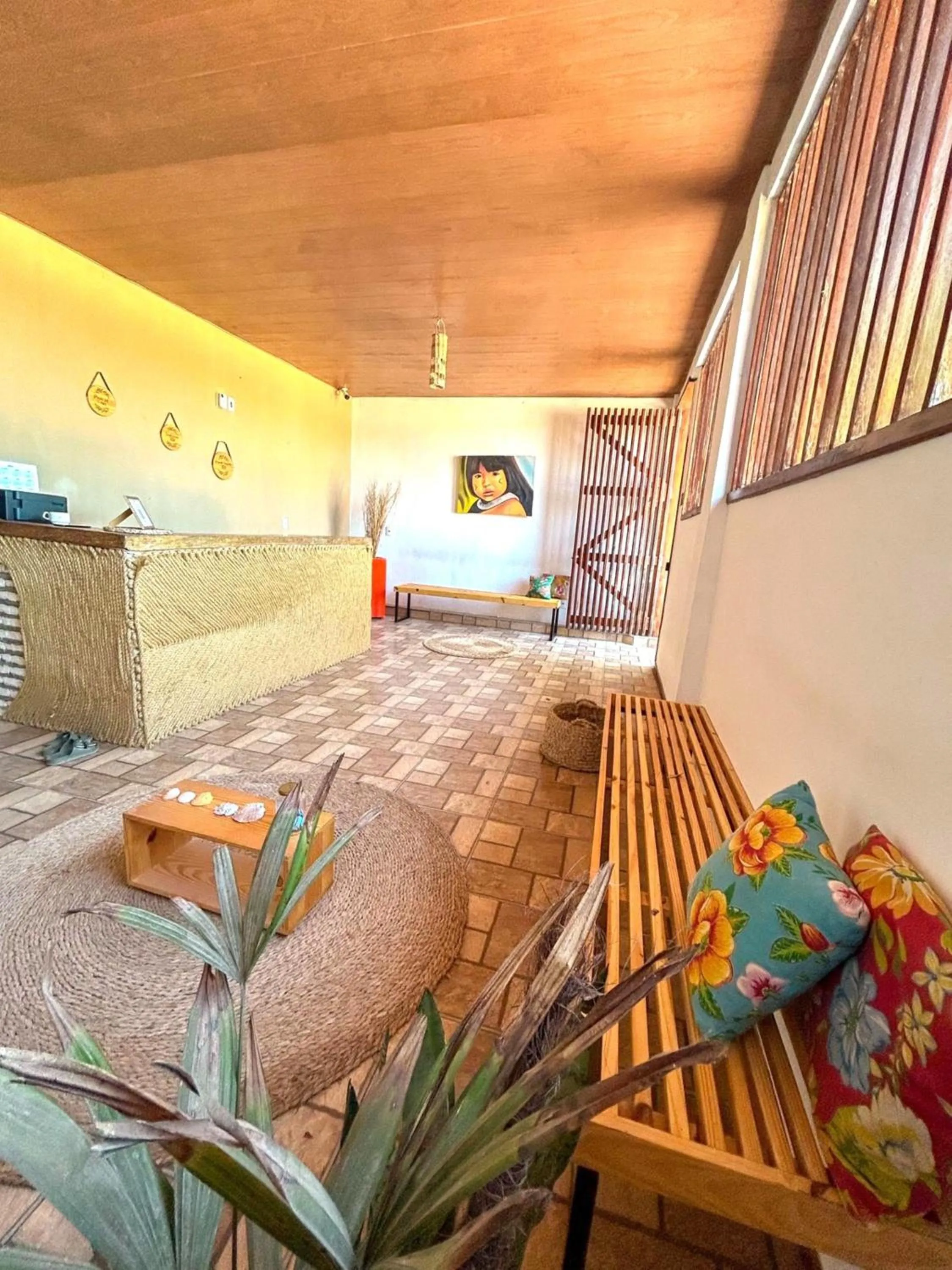 Lobby or reception, Bed in Uru Pousada