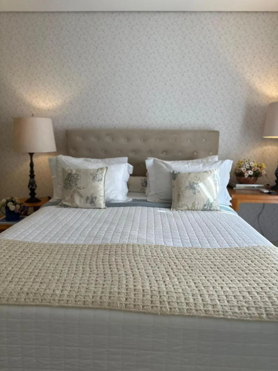 Bed in Pousada das Lavandas