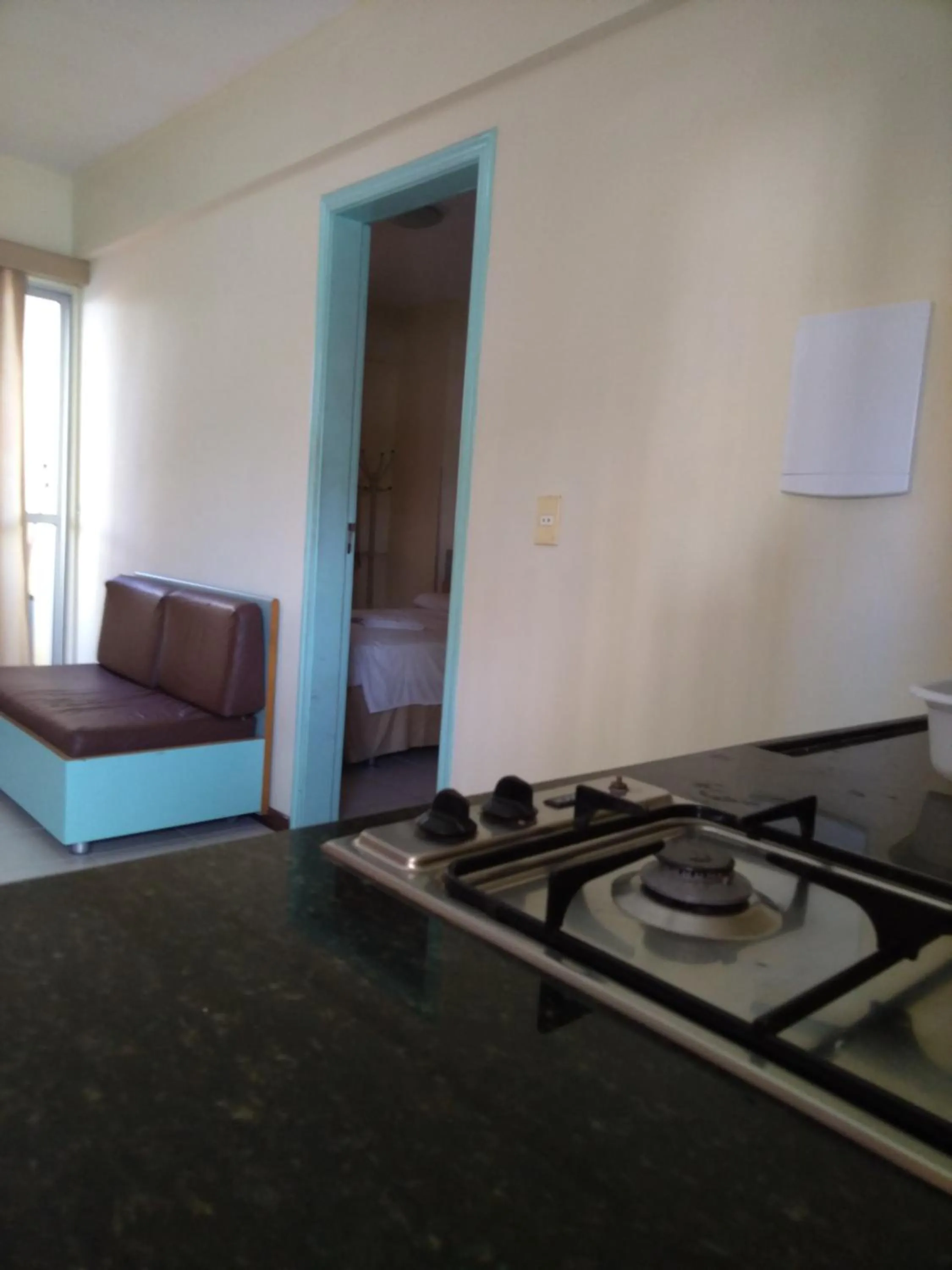 Kitchen or kitchenette in Condomínio Flat La Perla