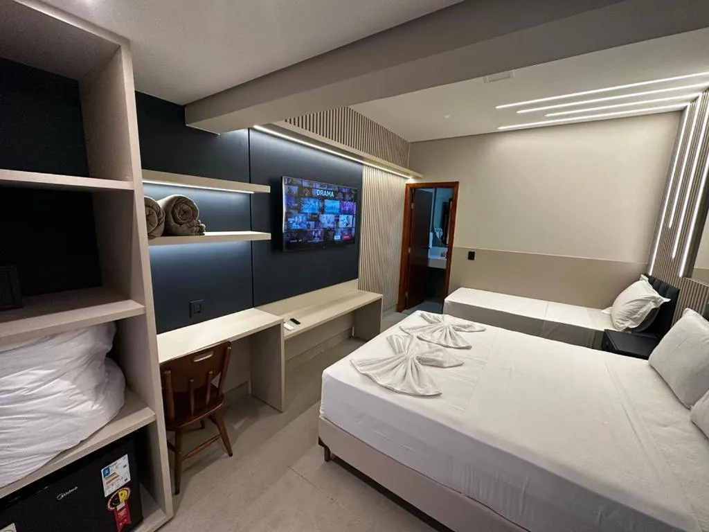 Bedroom, Bed in Pousada Villas - Bonito