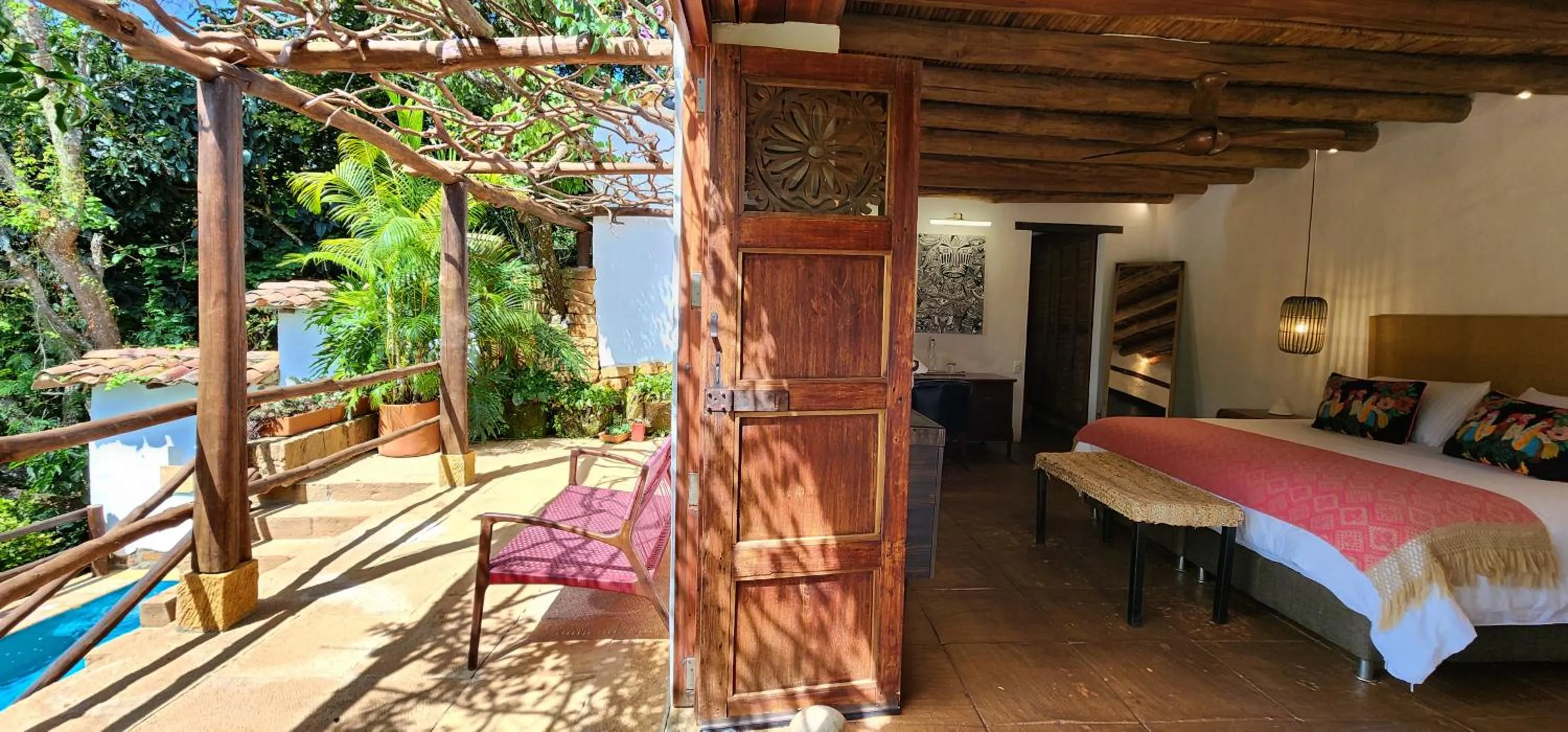 Garden, Bed in Casa Yahri