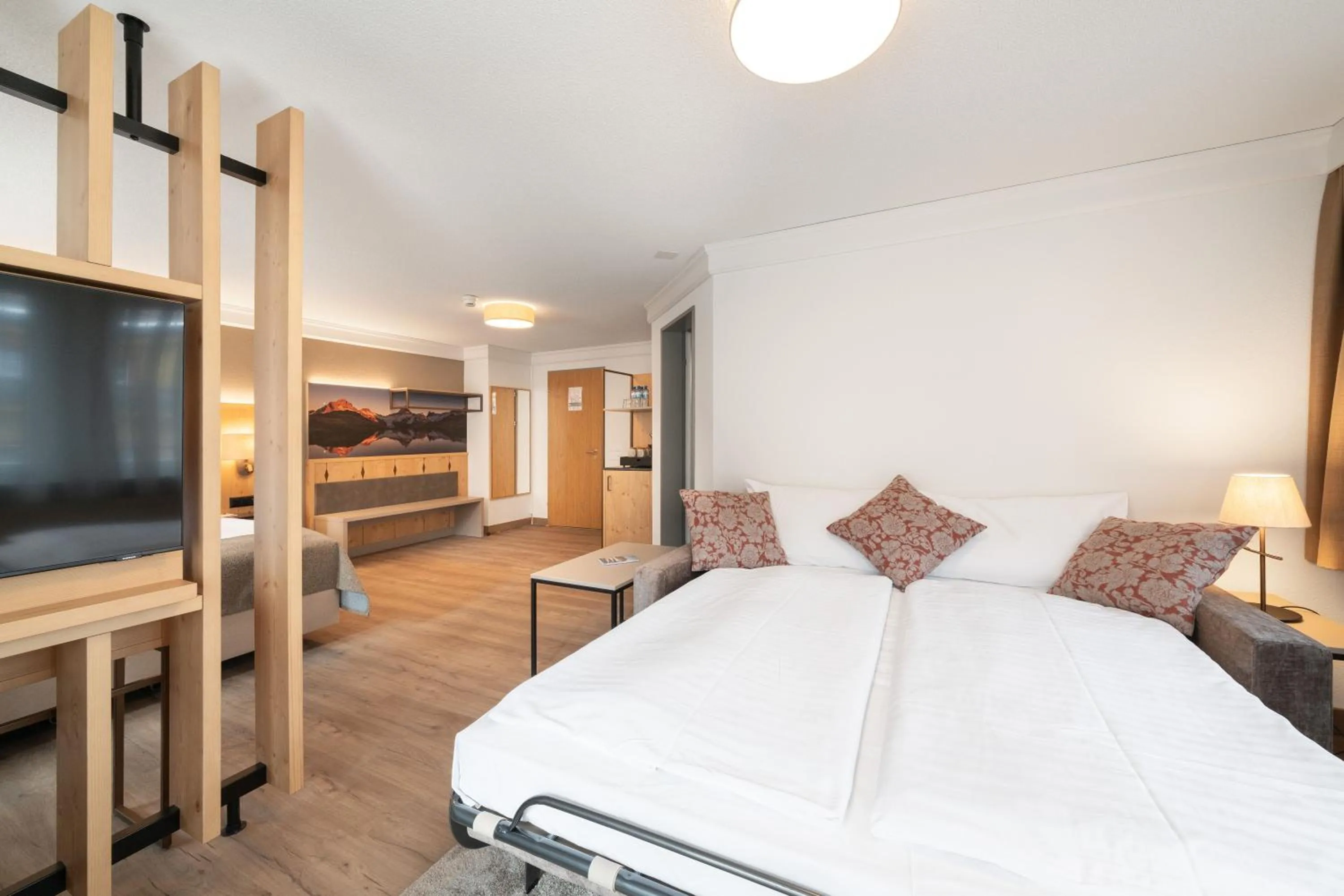 Bed in Hotel Grindelwalderhof