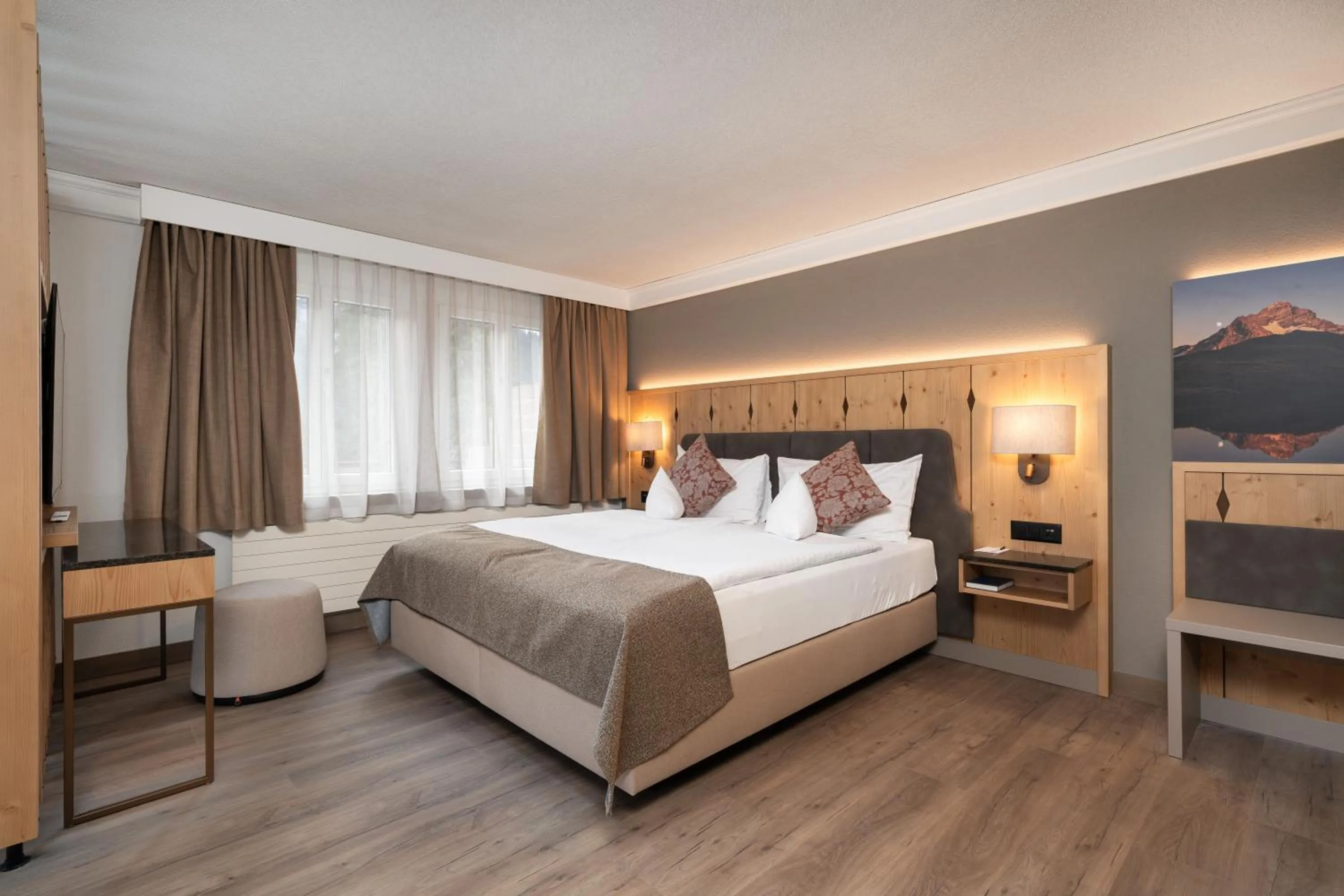 Bed in Hotel Grindelwalderhof