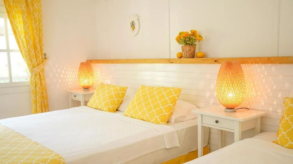 Bed in Datça Dirik Surf Beach Hotel