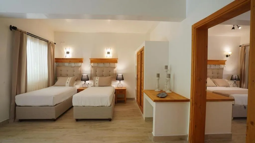 Bed in Datça Dirik Surf Beach Hotel