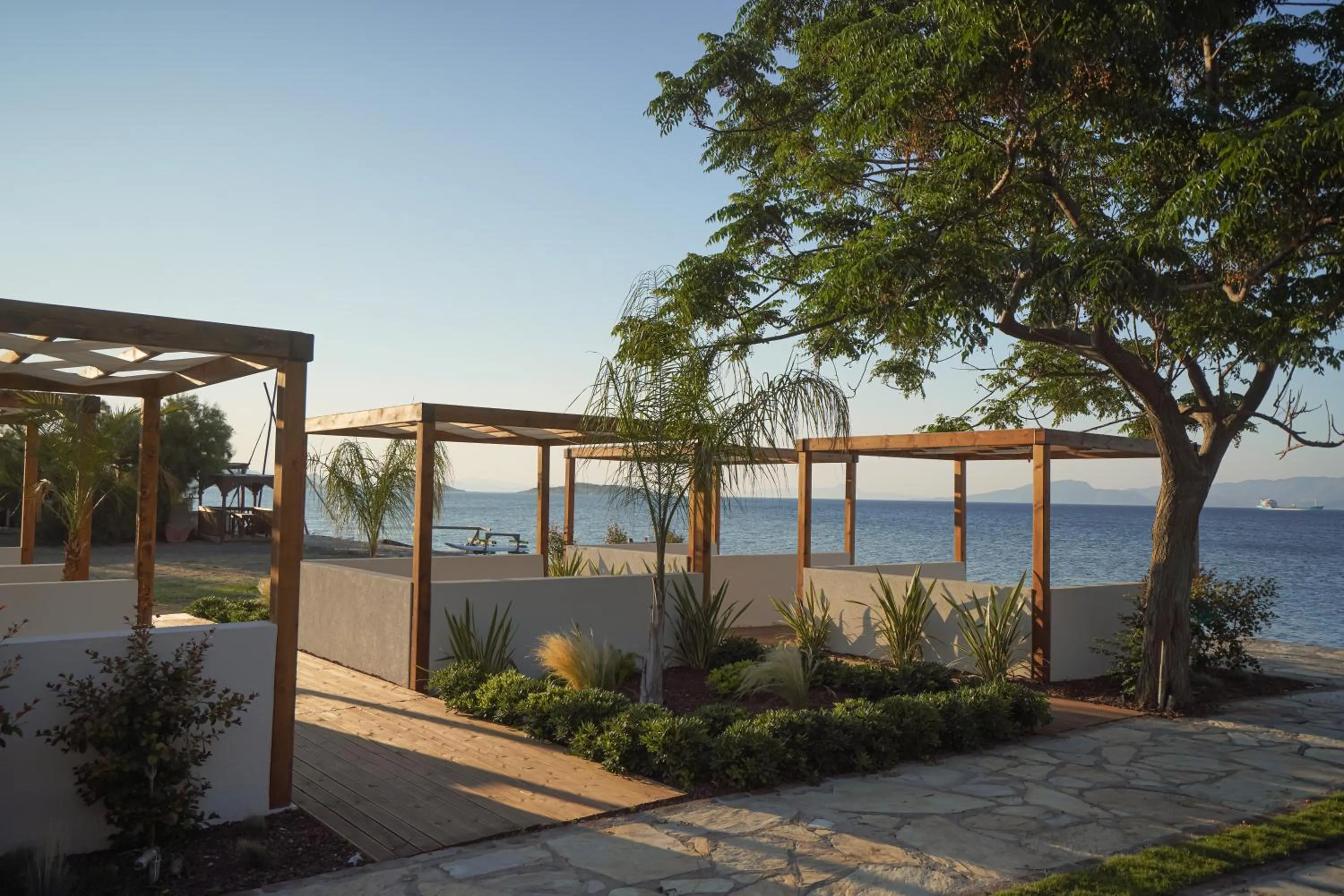 Garden view in Datça Dirik Surf Beach Hotel