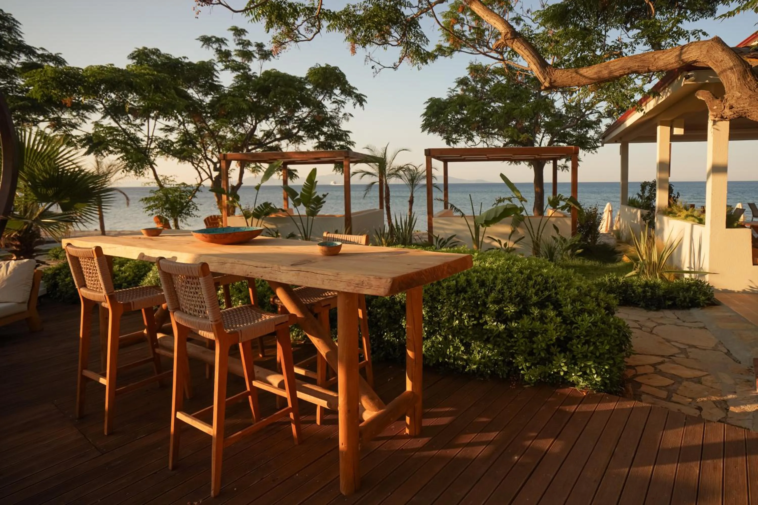 Patio in Datça Dirik Surf Beach Hotel