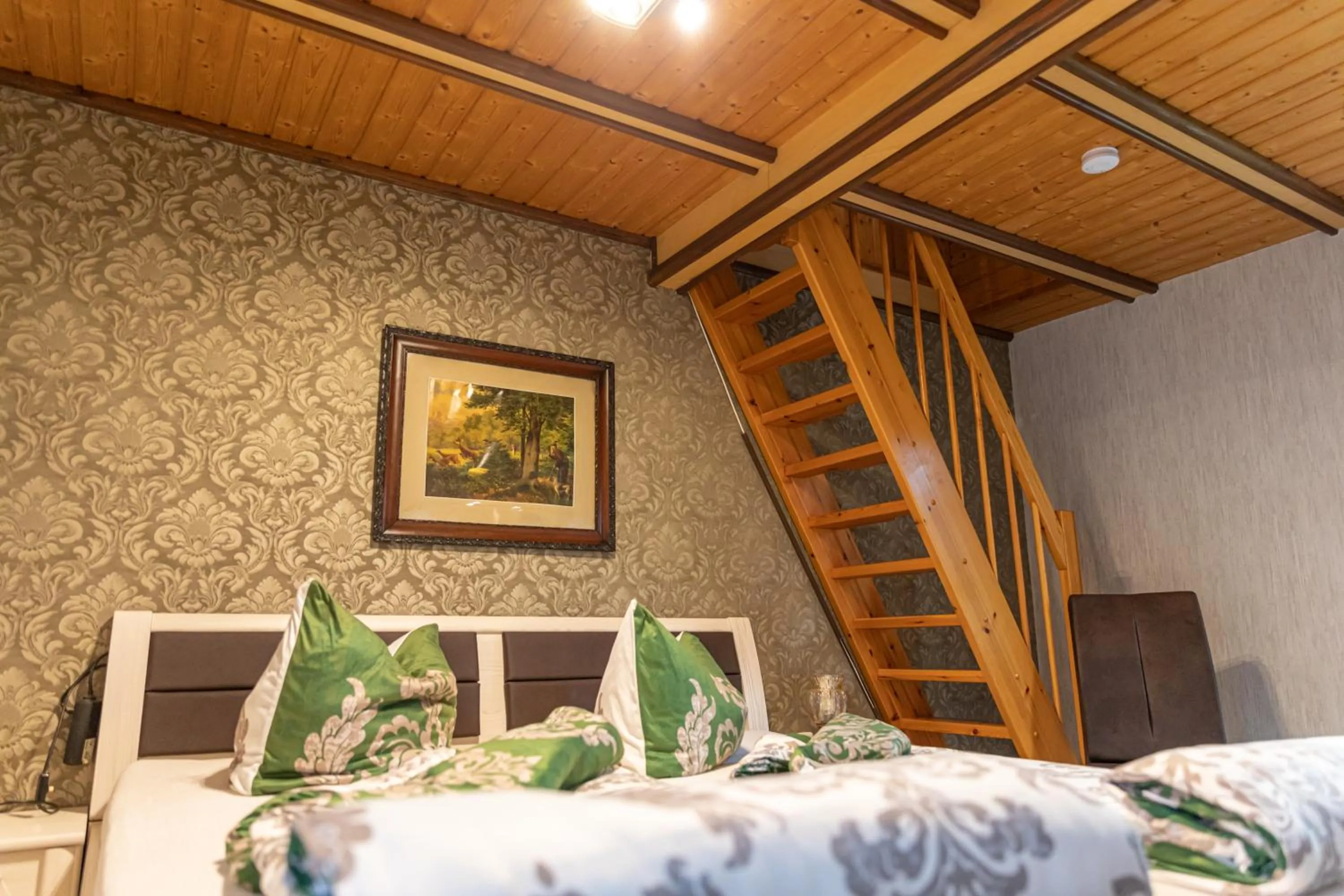 Bed in Gaststätte und Pension Zur Einkehr