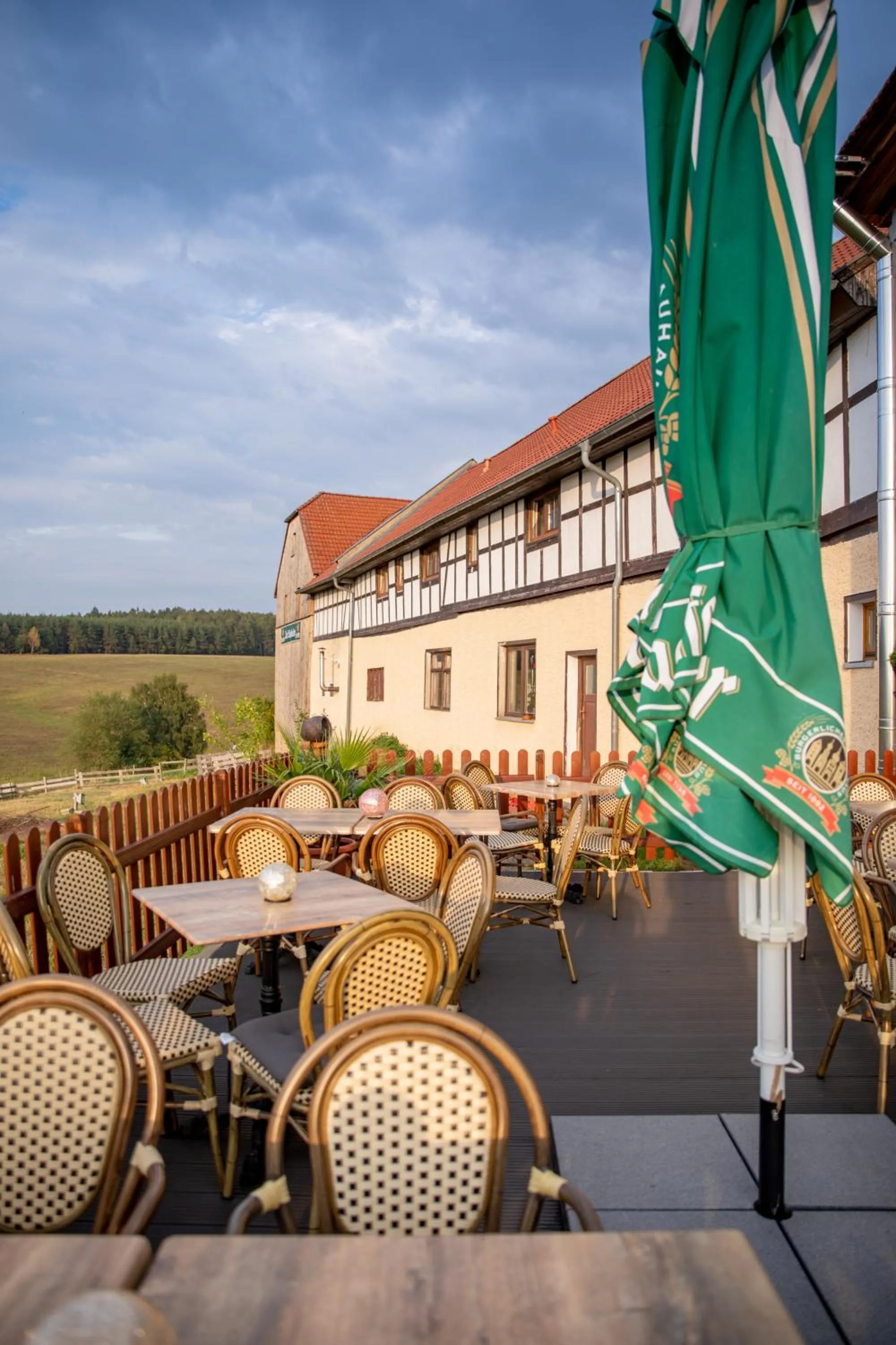 Balcony/Terrace in Gaststätte und Pension Zur Einkehr
