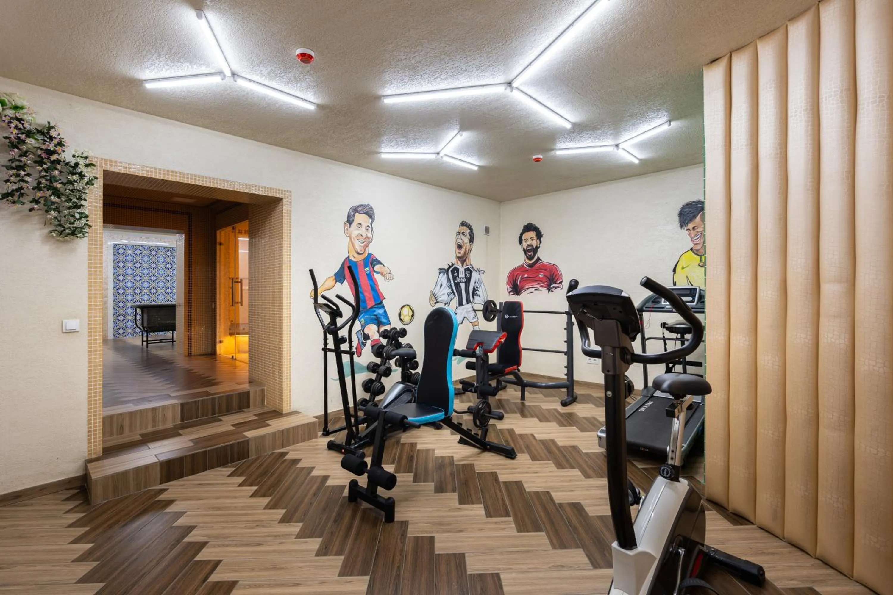 Fitness centre/facilities in Shoxjahon Hotel - 600 Mbps Internet