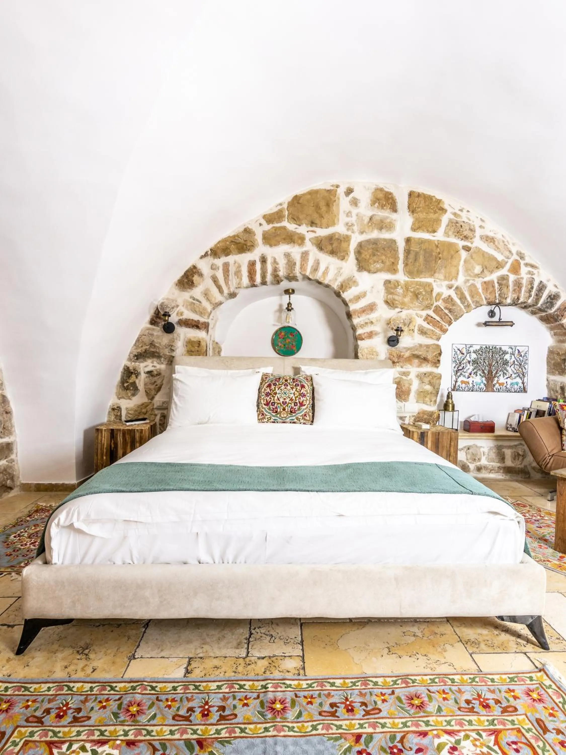 Bed in Flora Valley Boutique Hotel