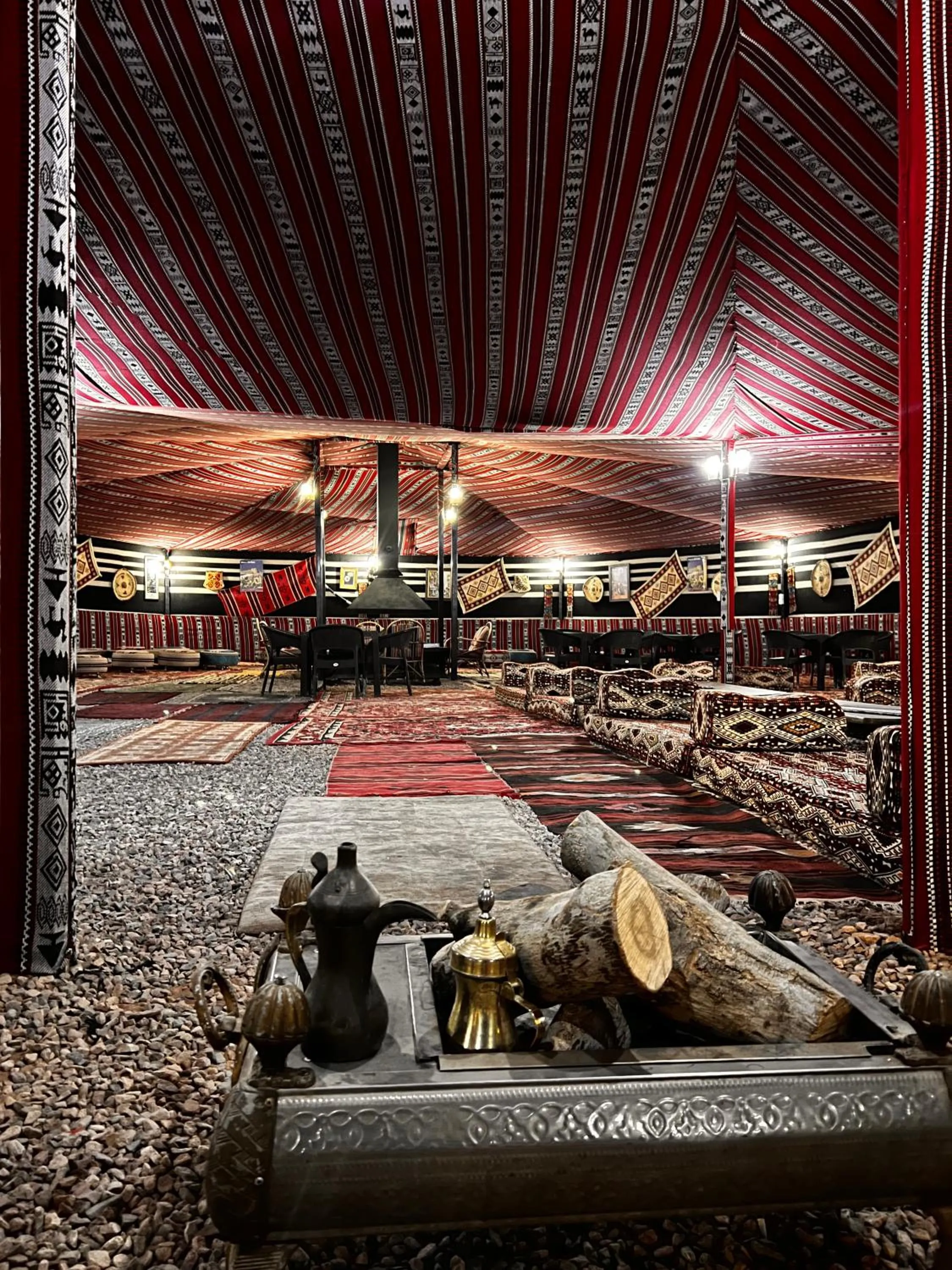 Dining area in Rum Oasis Luxury Camp