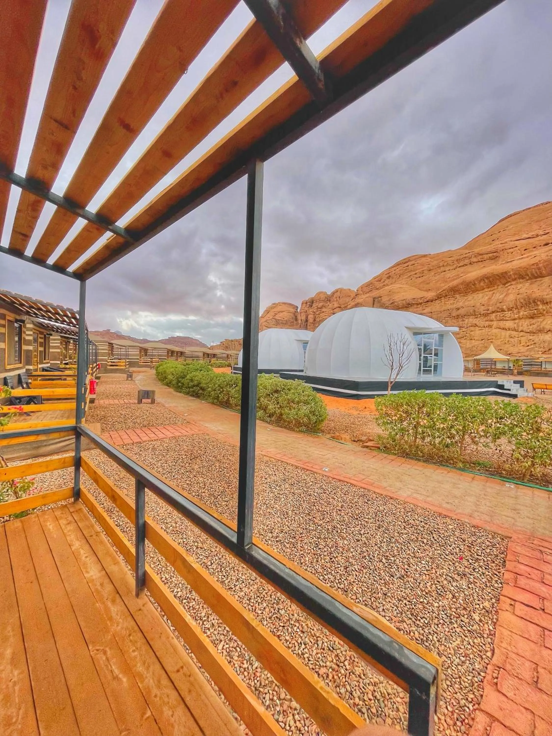 Garden view in Rum Oasis Luxury Camp