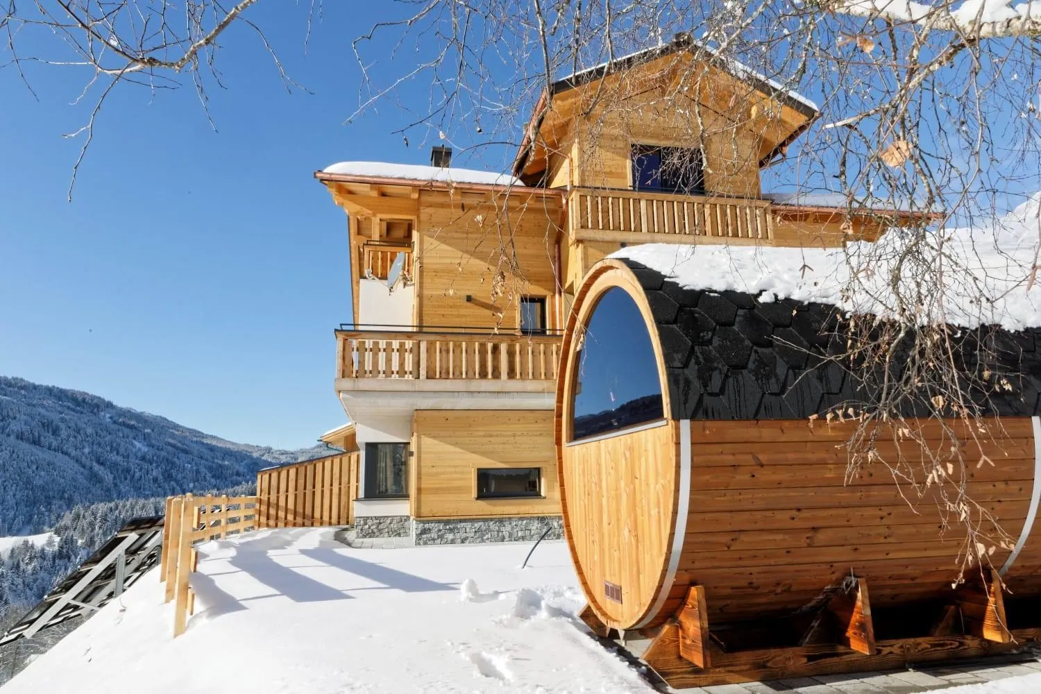 Sauna in Gut Stein Panoramalodge