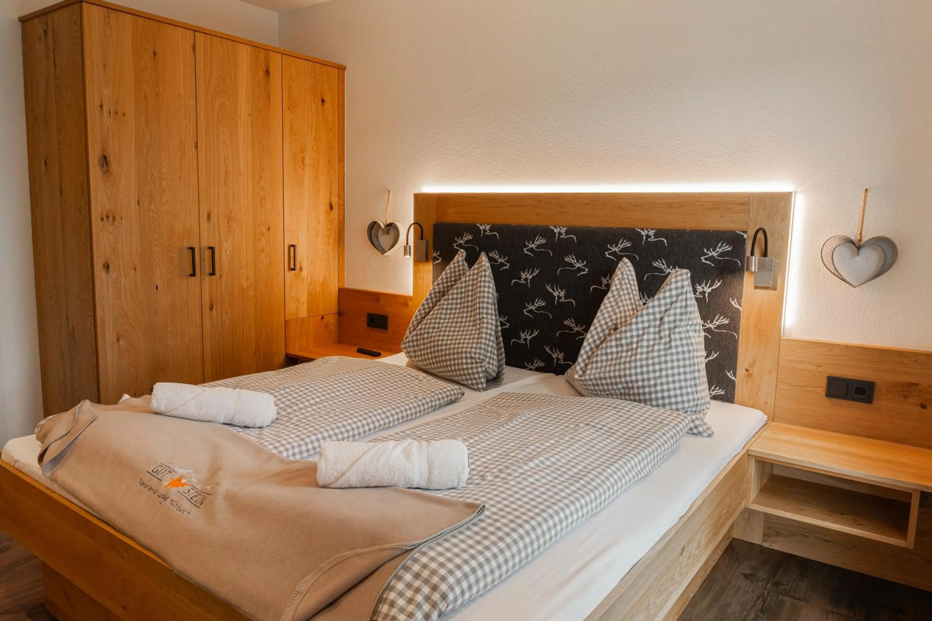 Bed in Gut Stein Panoramalodge