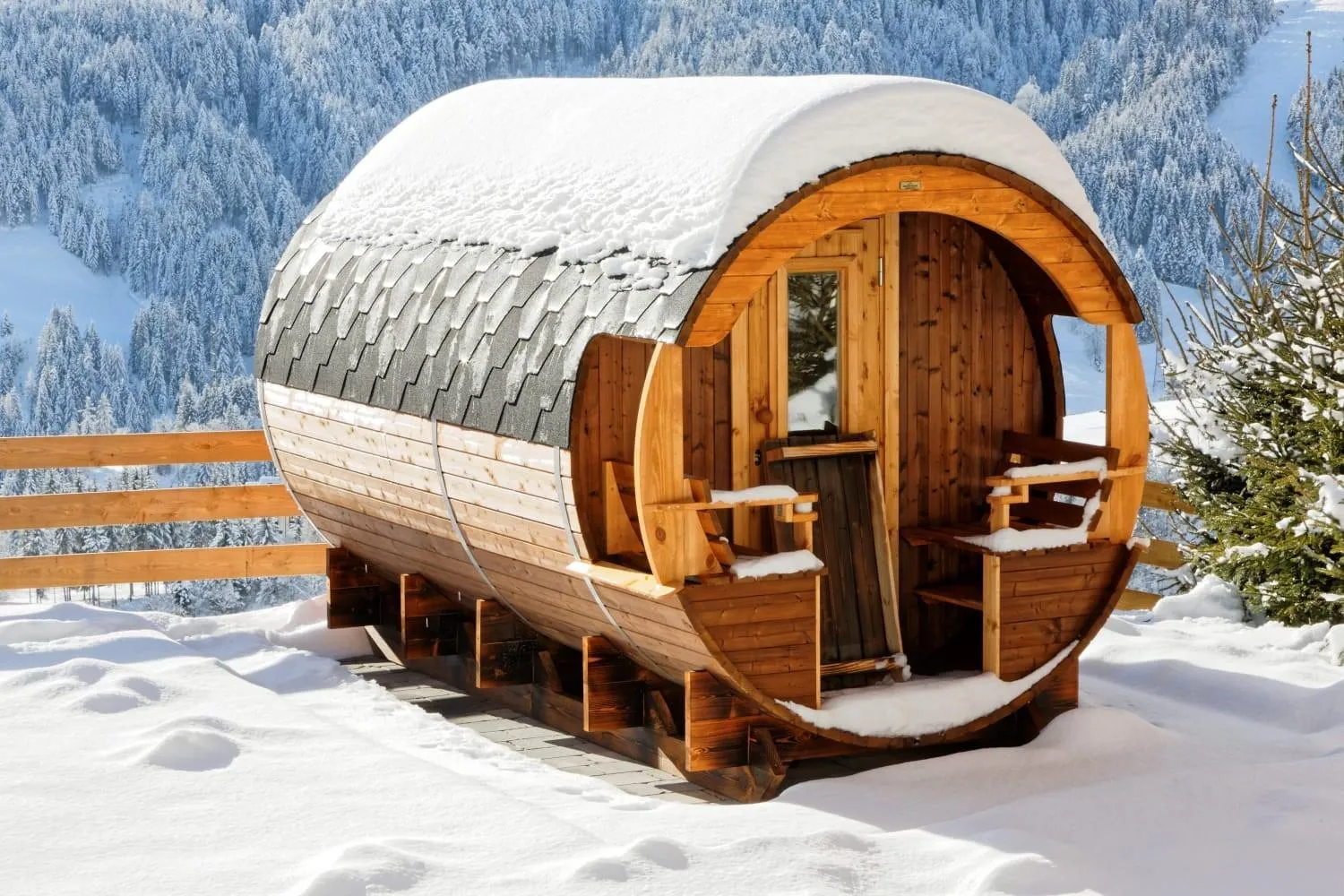 Sauna in Gut Stein Panoramalodge