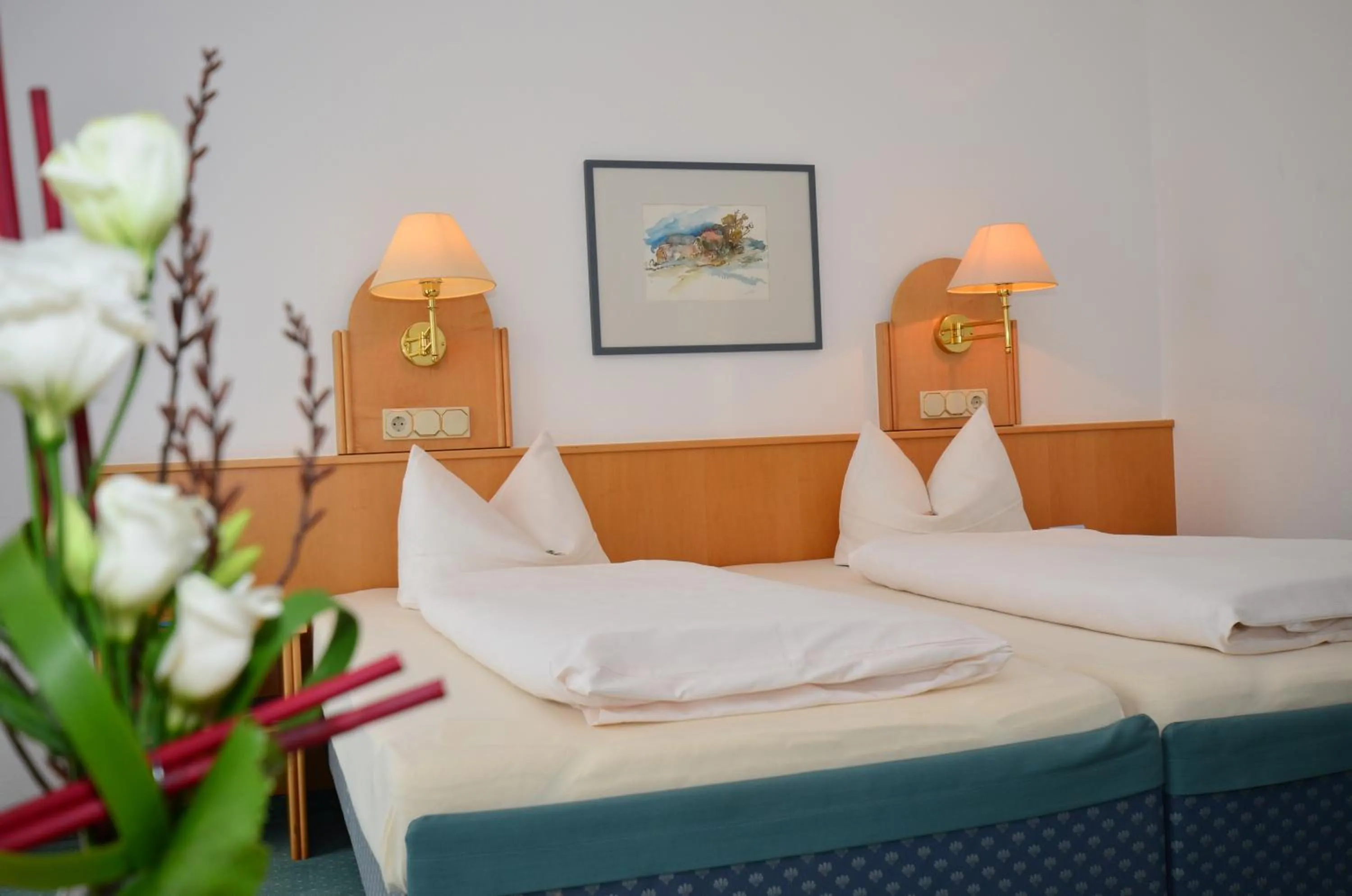 Bed in Landhotel Seerose