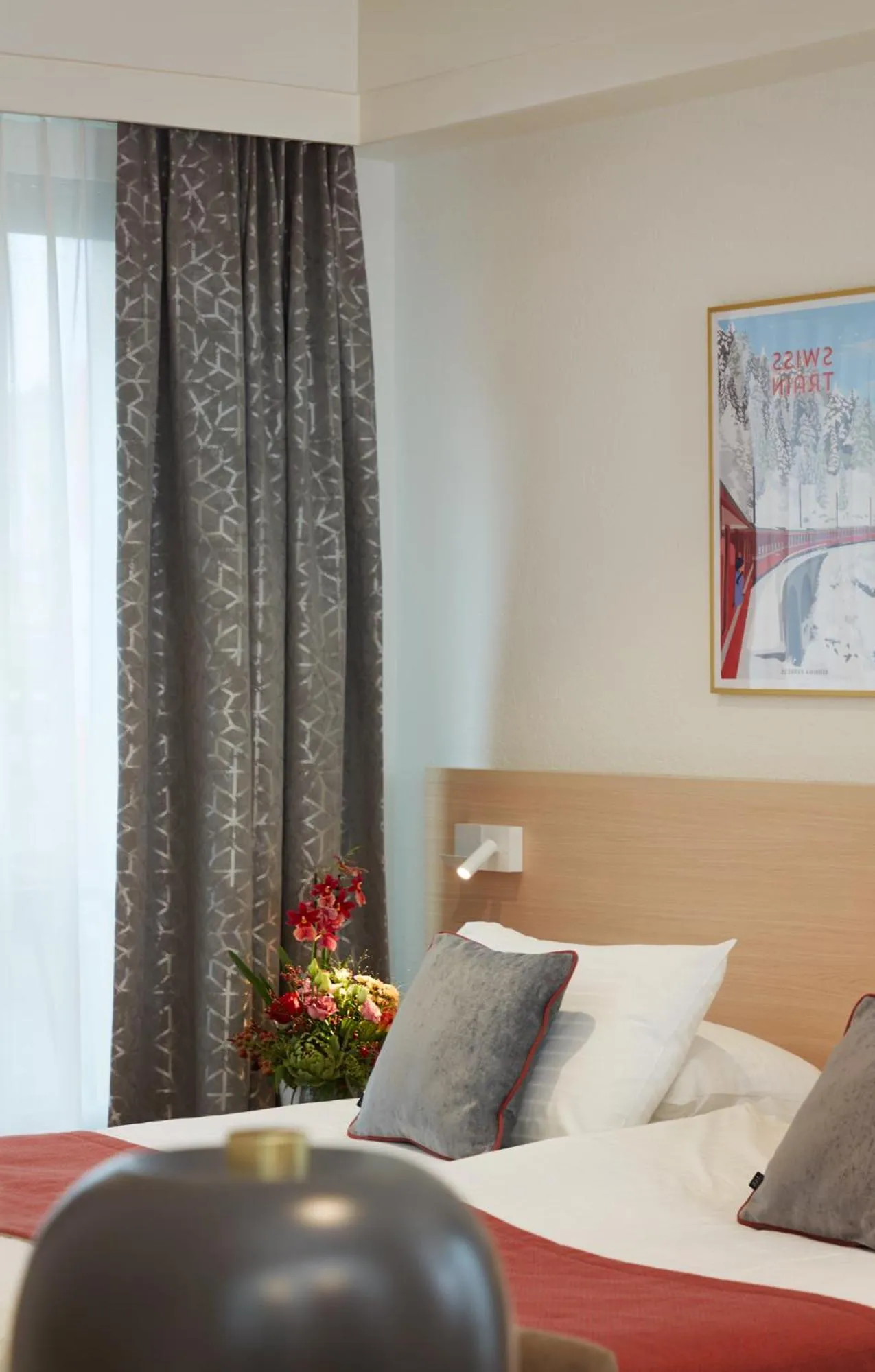 Bedroom, Bed in Hotel Suisse