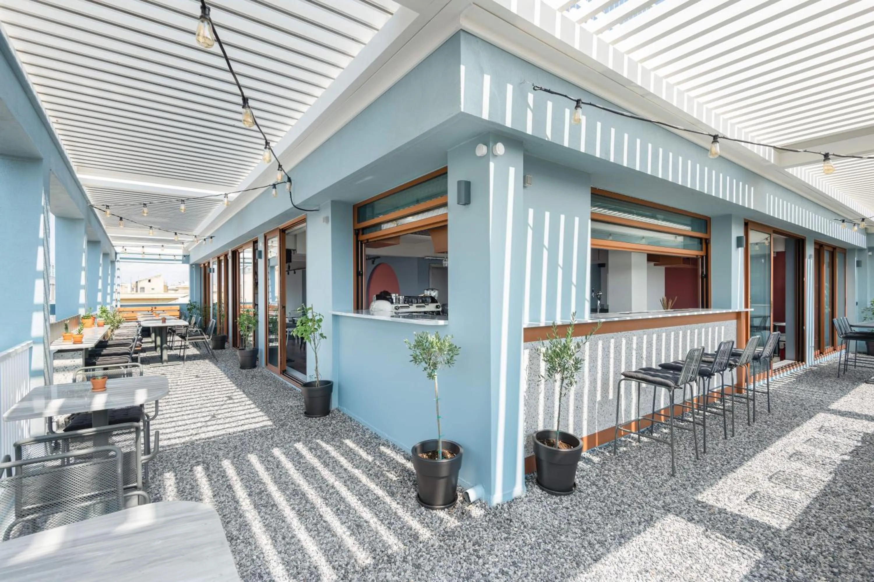 Lounge or bar in Zeus is Loose Hostel