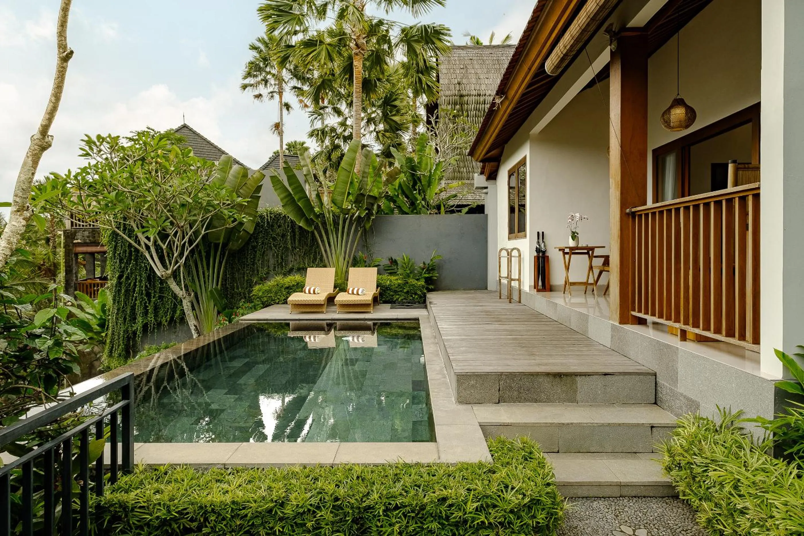 Pool view in Yanyan Resort Ubud