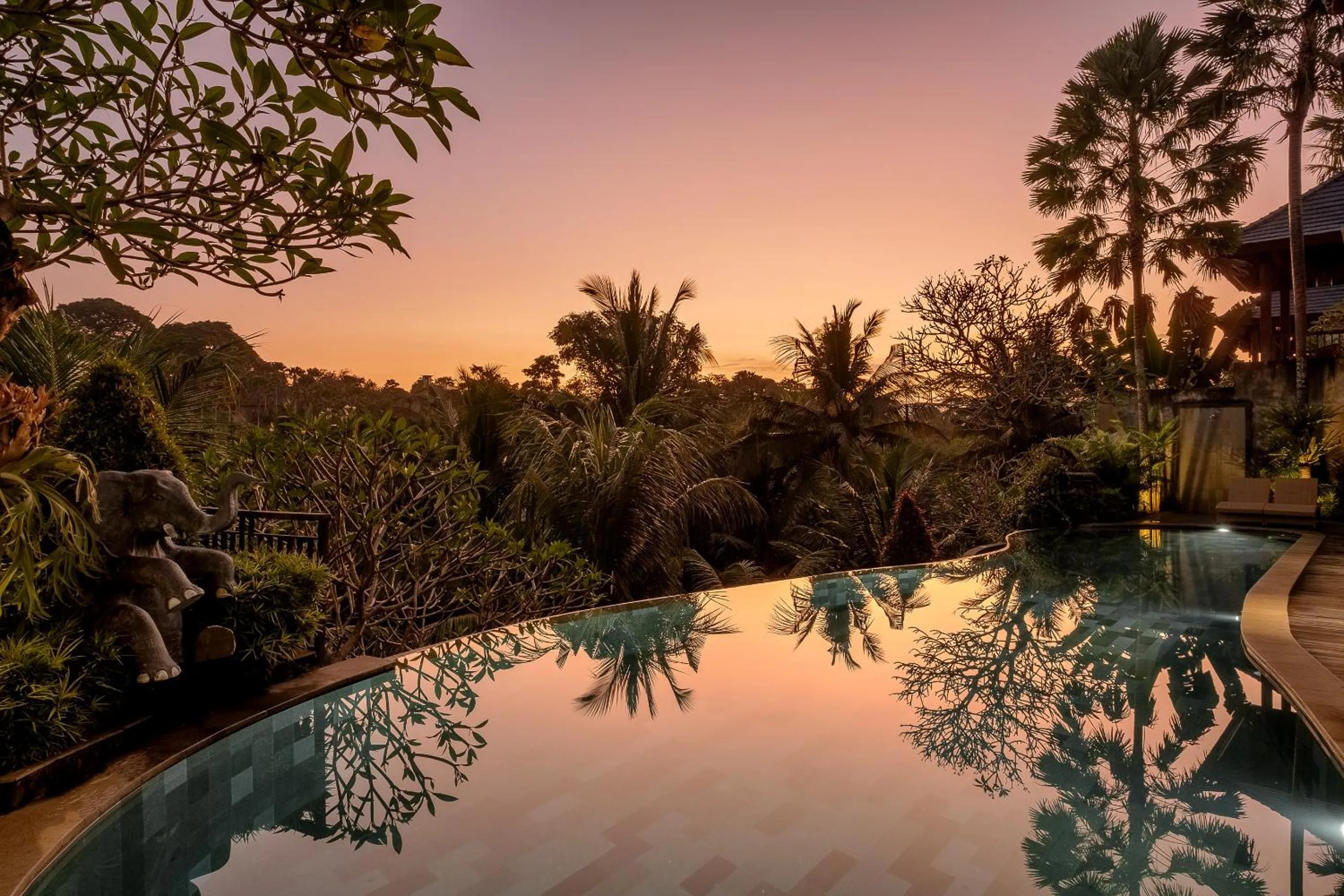 Pool view in Yanyan Resort Ubud