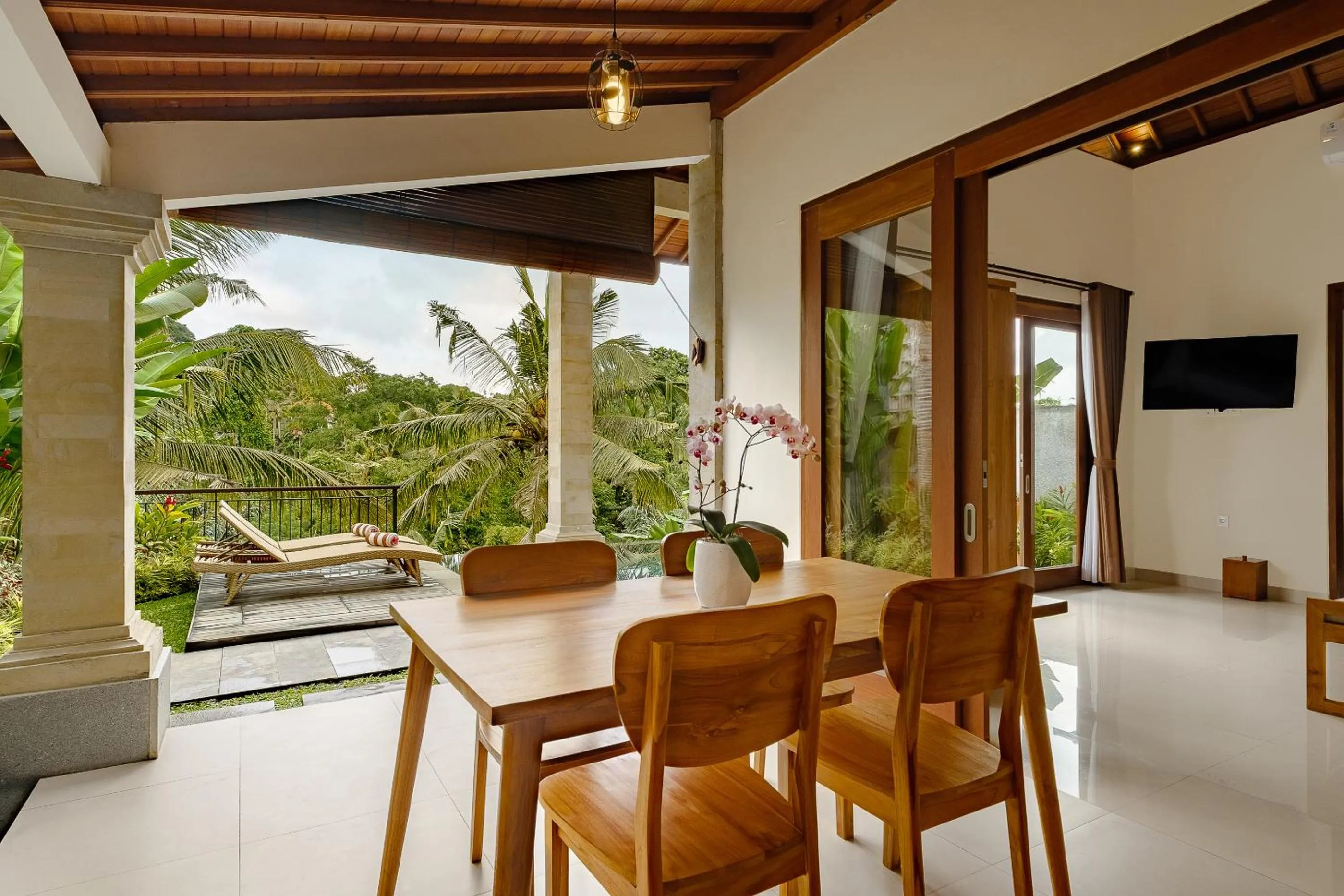 Seating area in Yanyan Resort Ubud