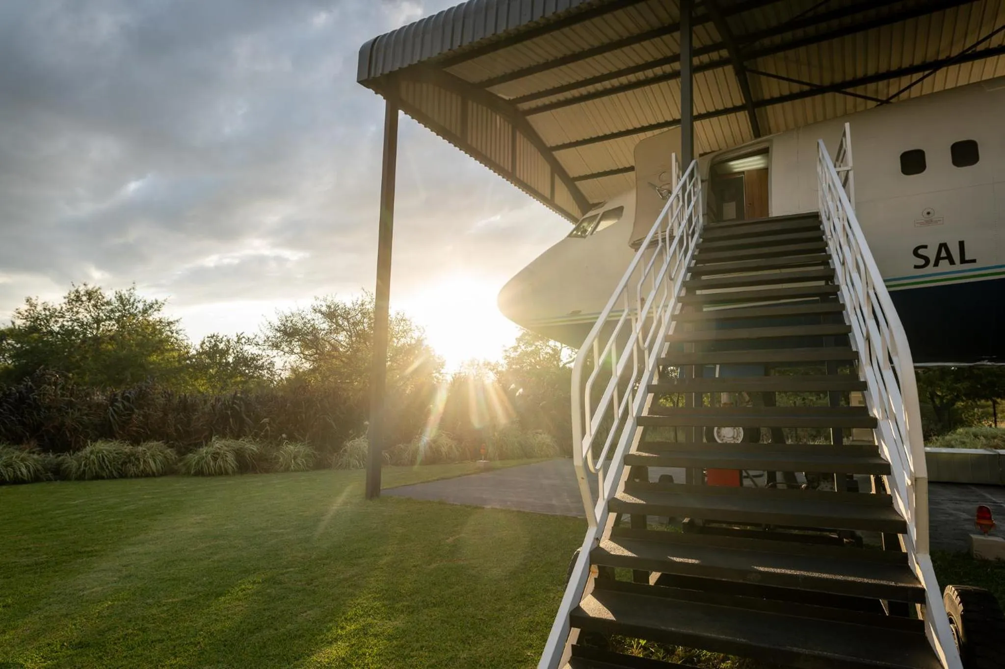 Garden view in Aerotel