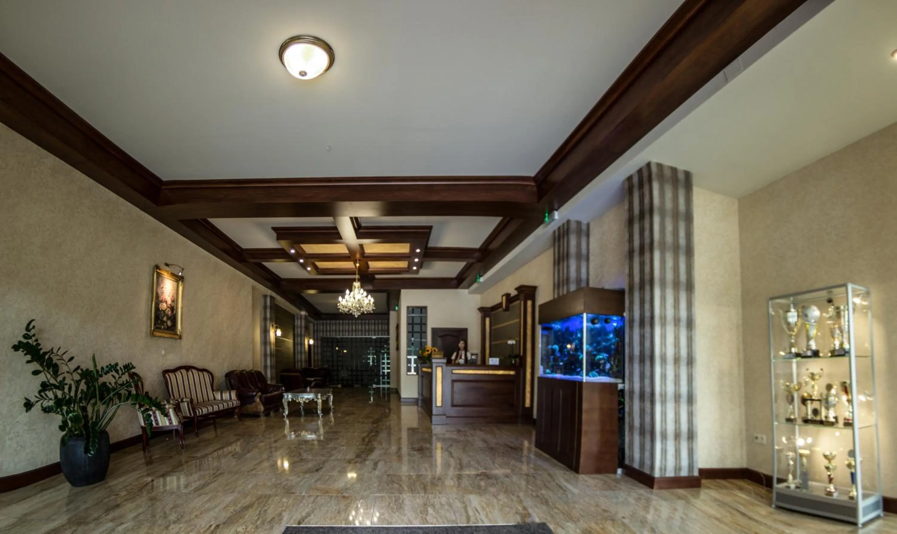 Lobby or reception in Złote Arkady