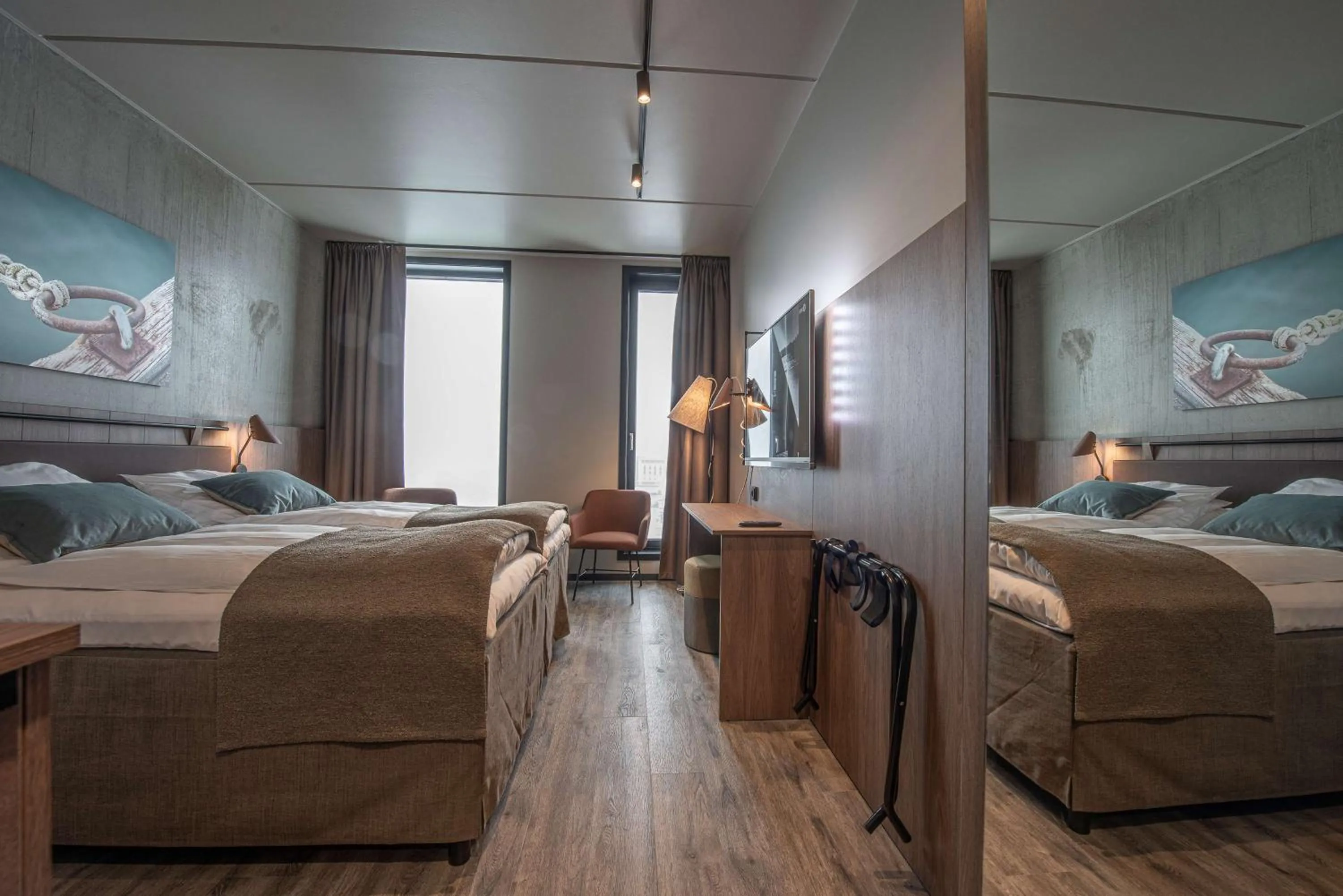 Bedroom, Bed in Scandic Sortland