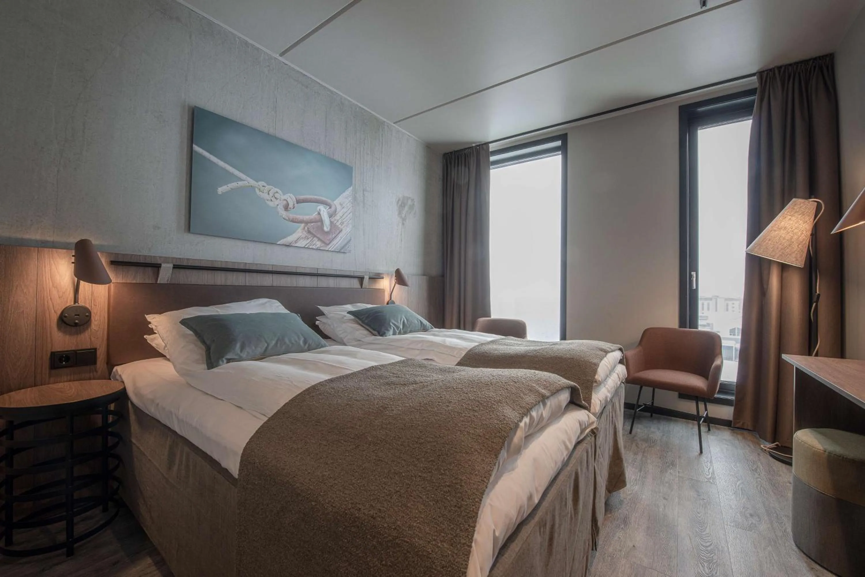 Bedroom, Bed in Scandic Sortland